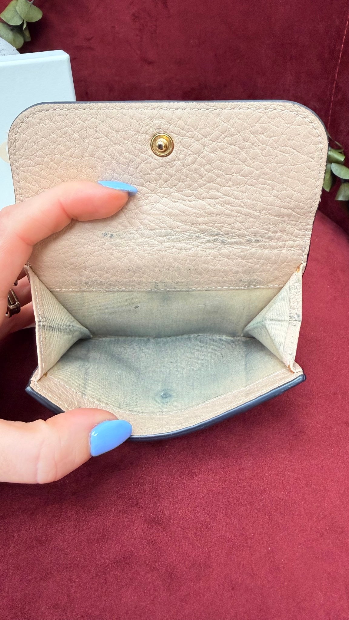 Chloe Pink Leather Alphabet Compact Wallet