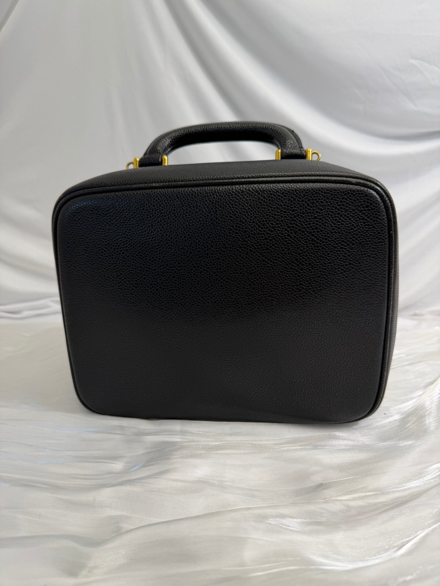 Chanel Black Caviar Large Vanity Case