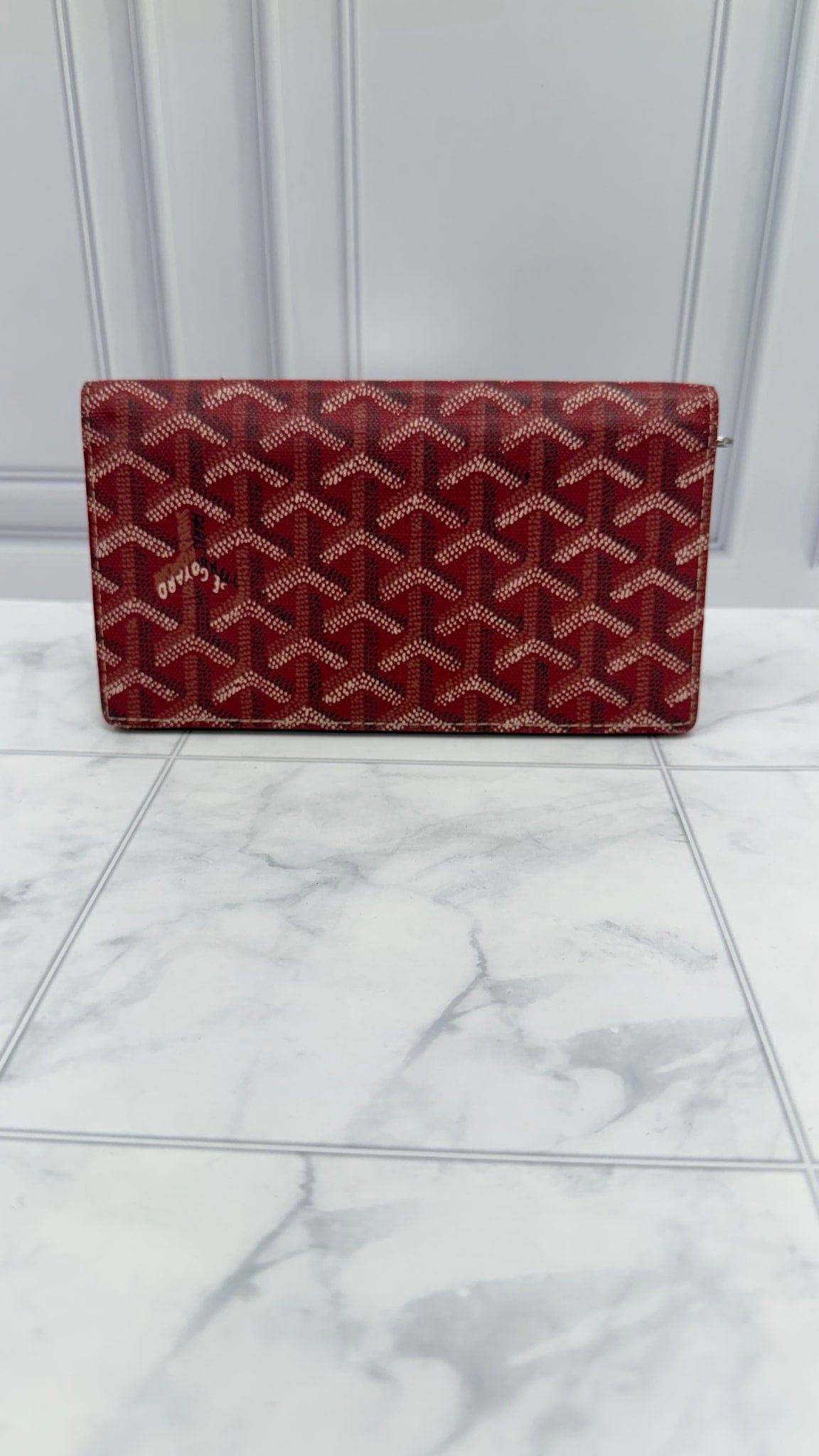 Goyard Red Goyardine Coated Canvas Richelieu Long Wallet