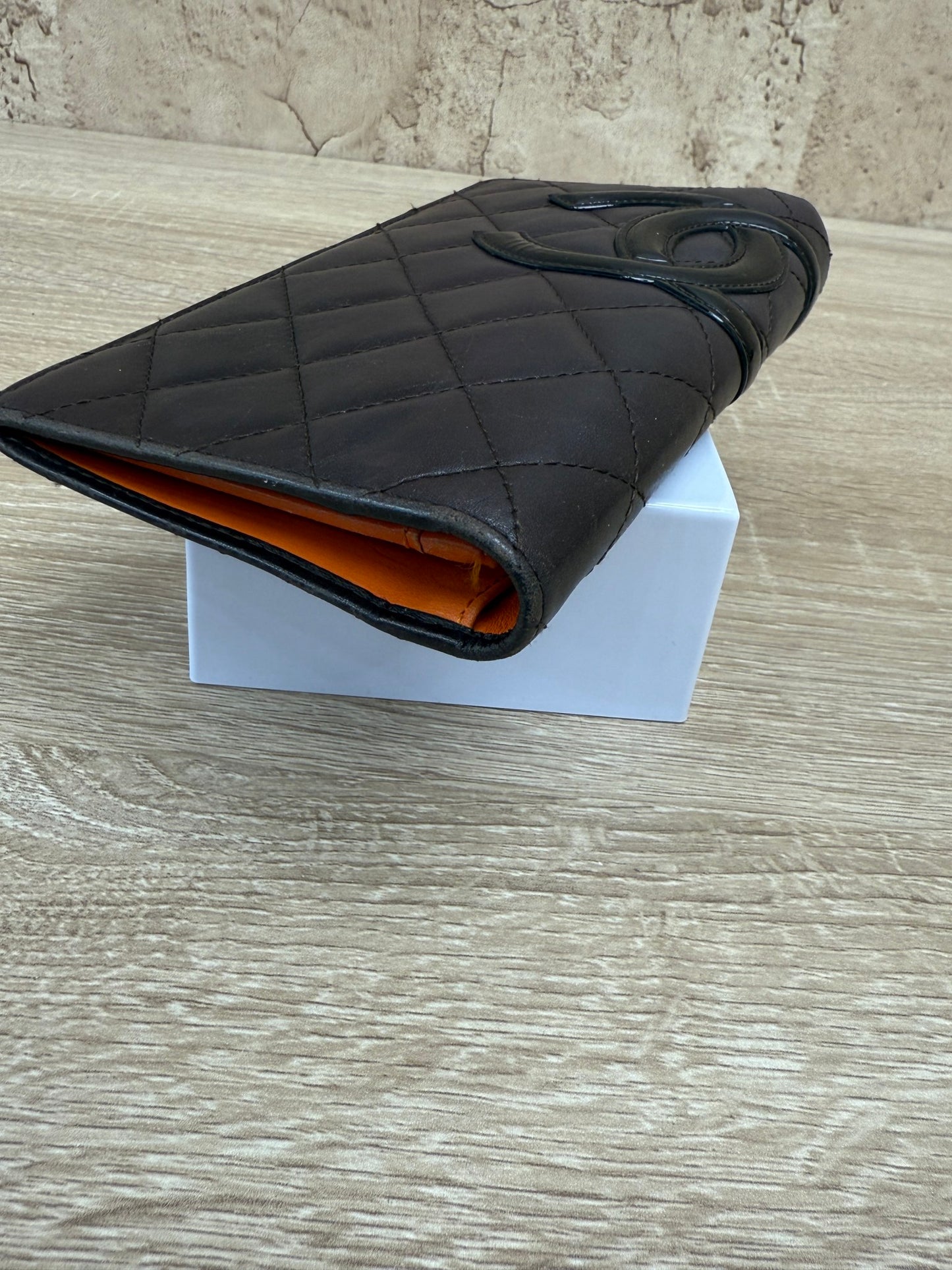 Chanel Brown Quilted Calfskin CC Long Wallet