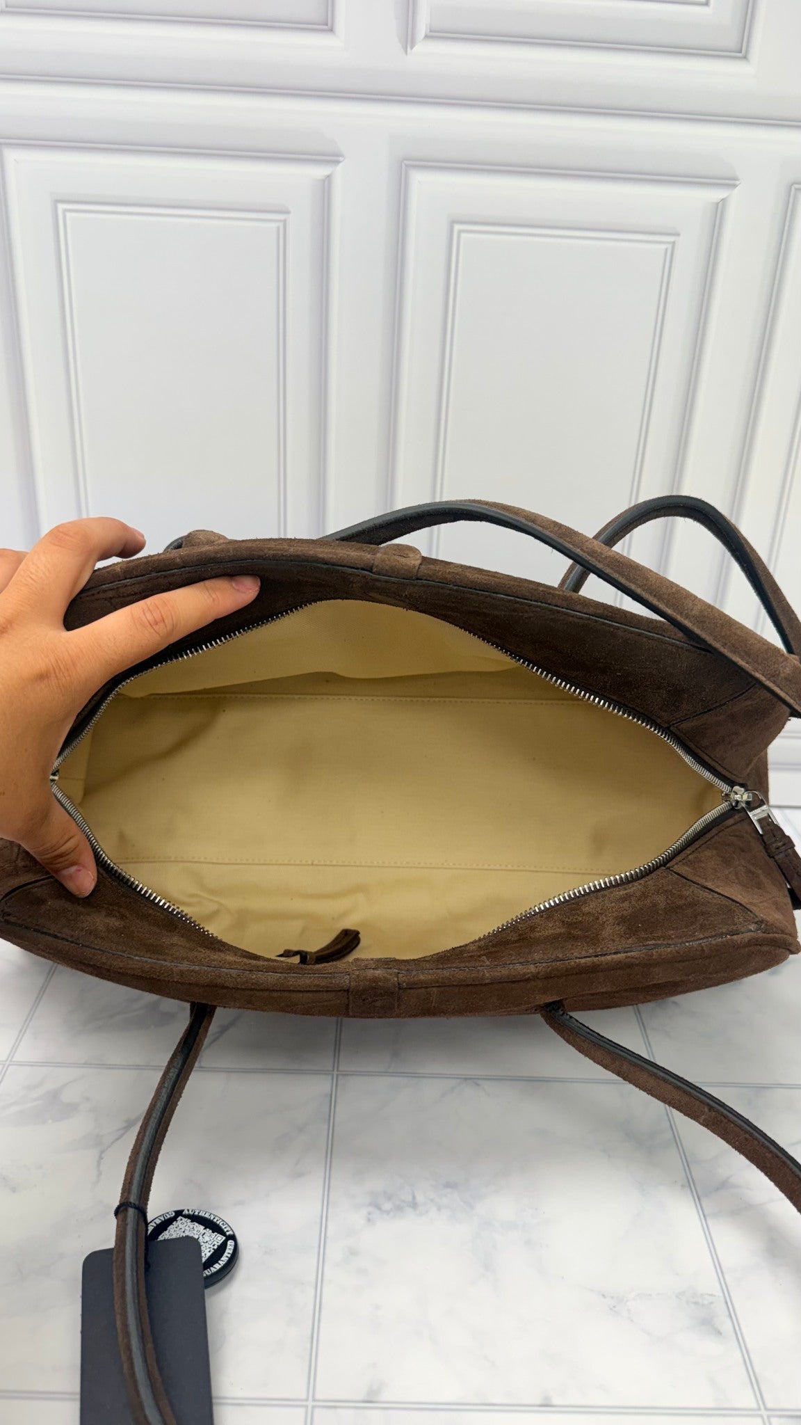 BRAND NEW - Jacquemus Brown Suede Leather Le Turismo Shoulder Bag