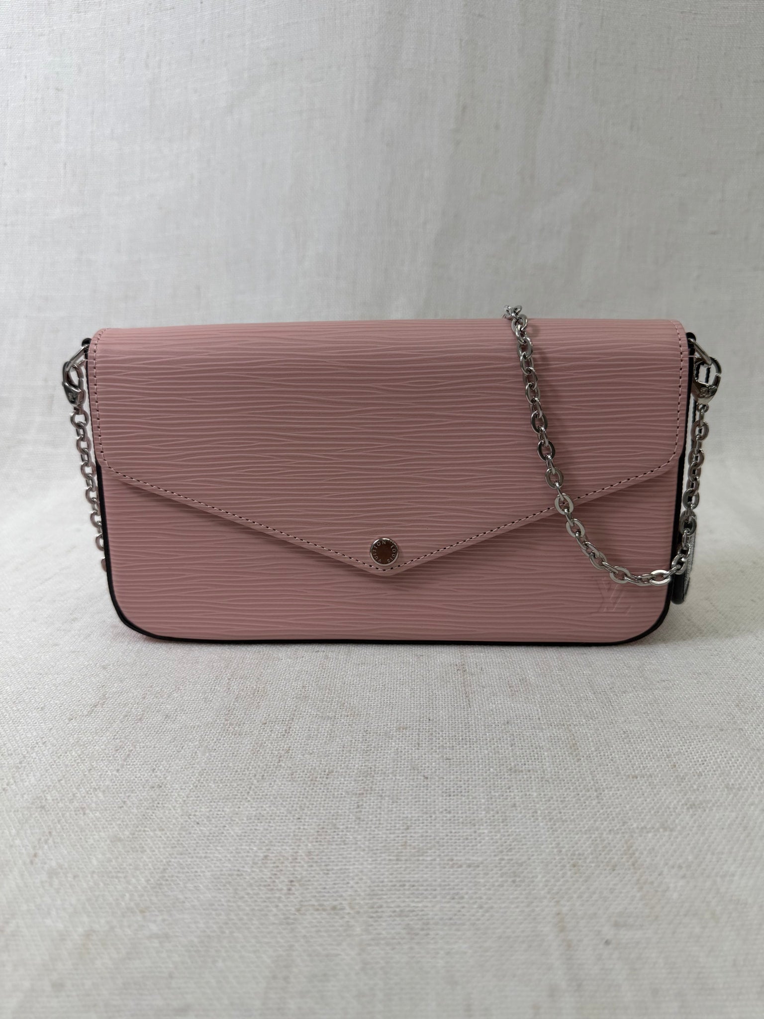 Louis Vuitton Rose ballerine Epi Leather Felicie Pochette Crossbody