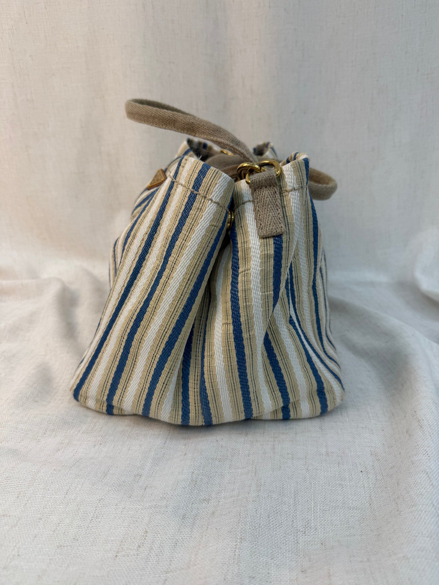 Prada Multicolor Canvas Canpa Large Handbag