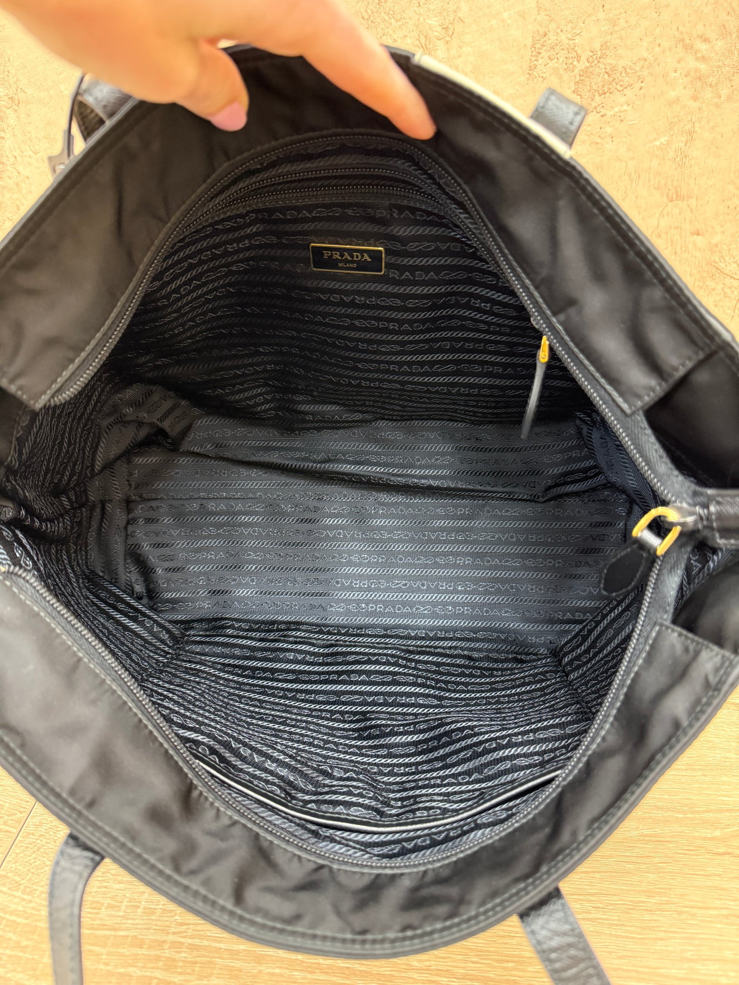 Prada Impossible True Love Nylon Tote