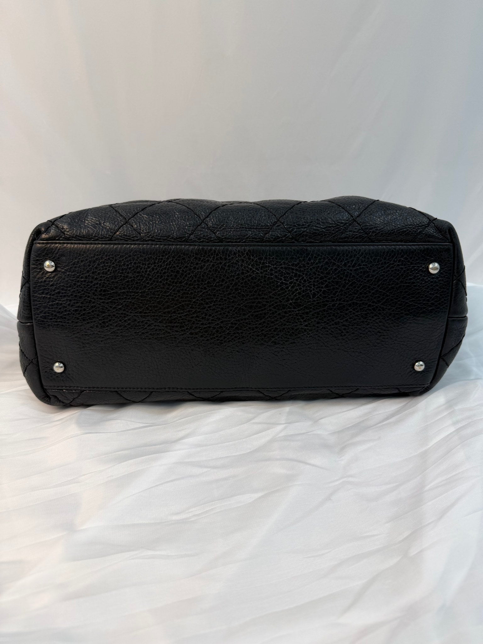 Chanel Black Calfskin On The Road Tote Bag