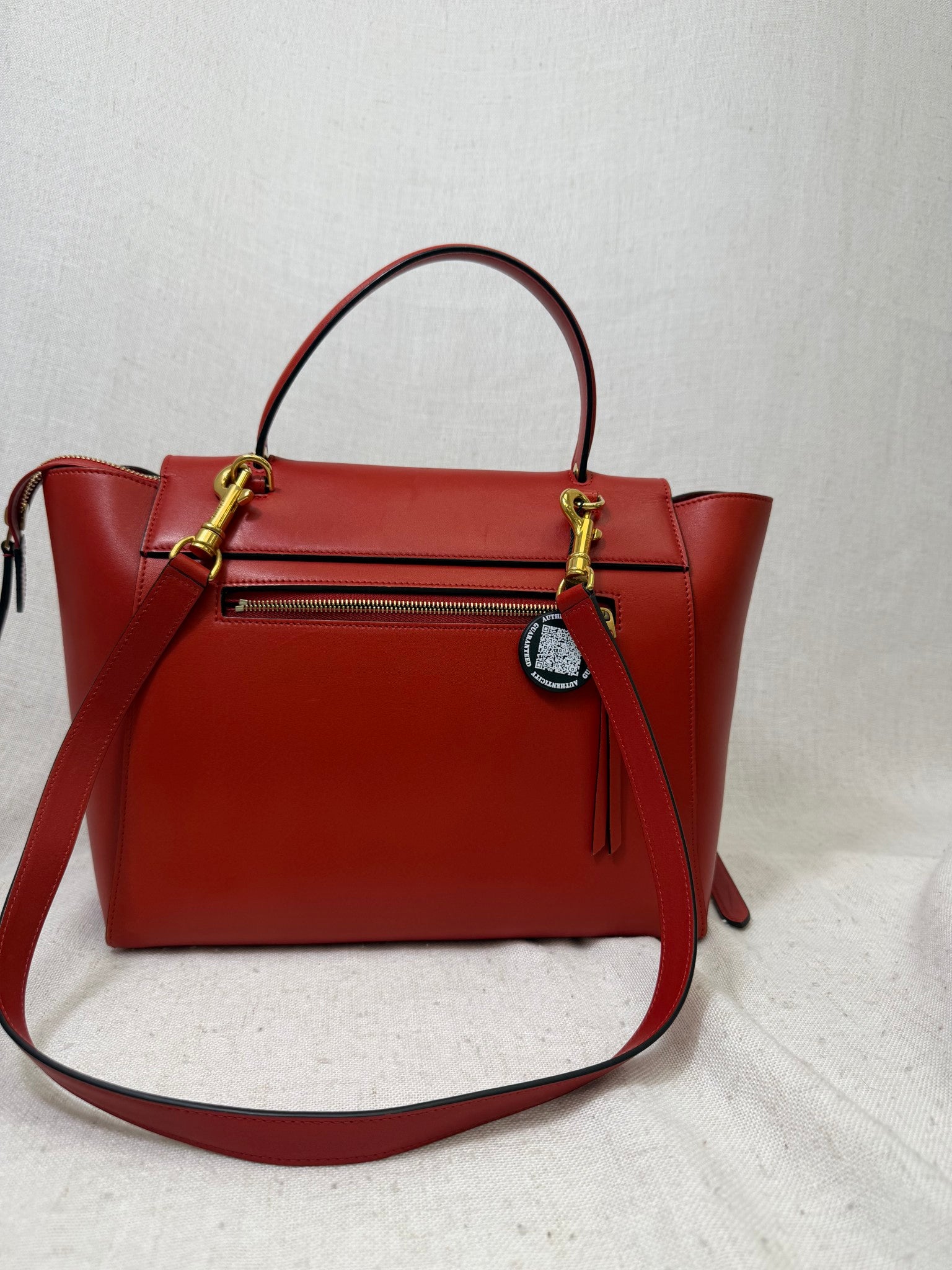 Celine Red Calfskin Leather