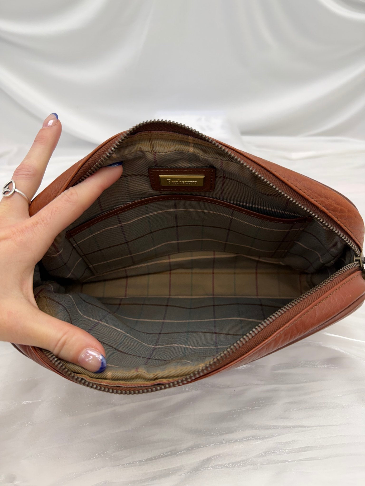 Burberry Vintage Brown Leather Pouch