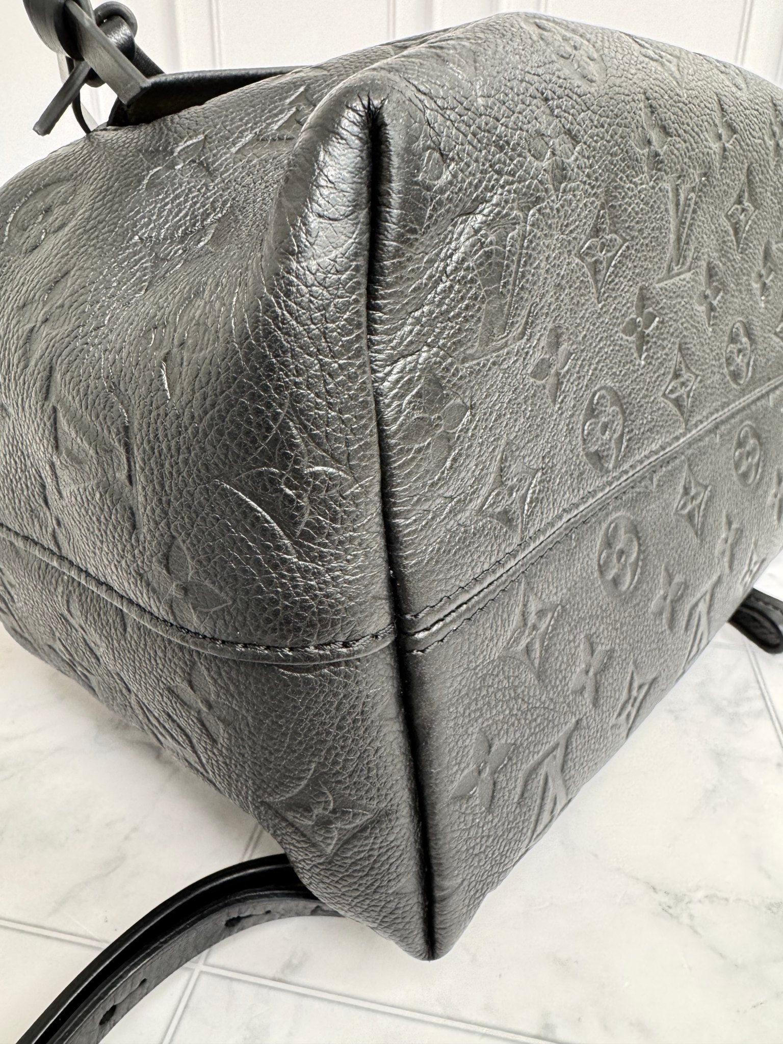 Louis Vuitton Black Monogram Empreinte Montsouris Backpack PM