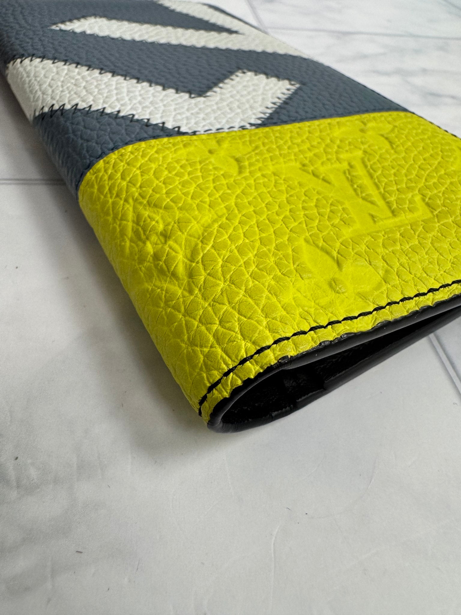Louis Vuitton Tricolor Taurillon Leather LV Patchwork Long Wallet