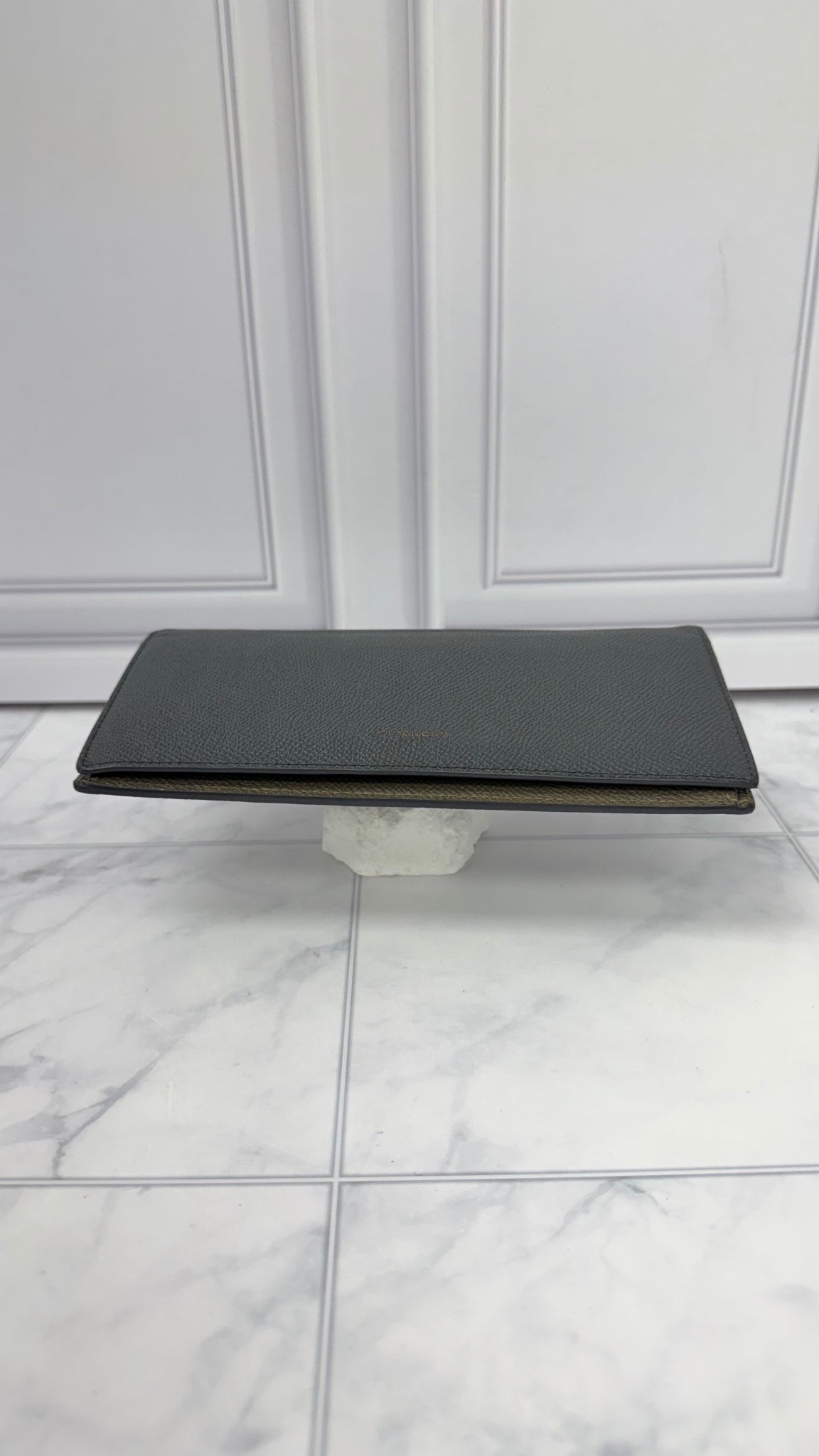 Givenchy Grey Leather Long Bifold Wallet