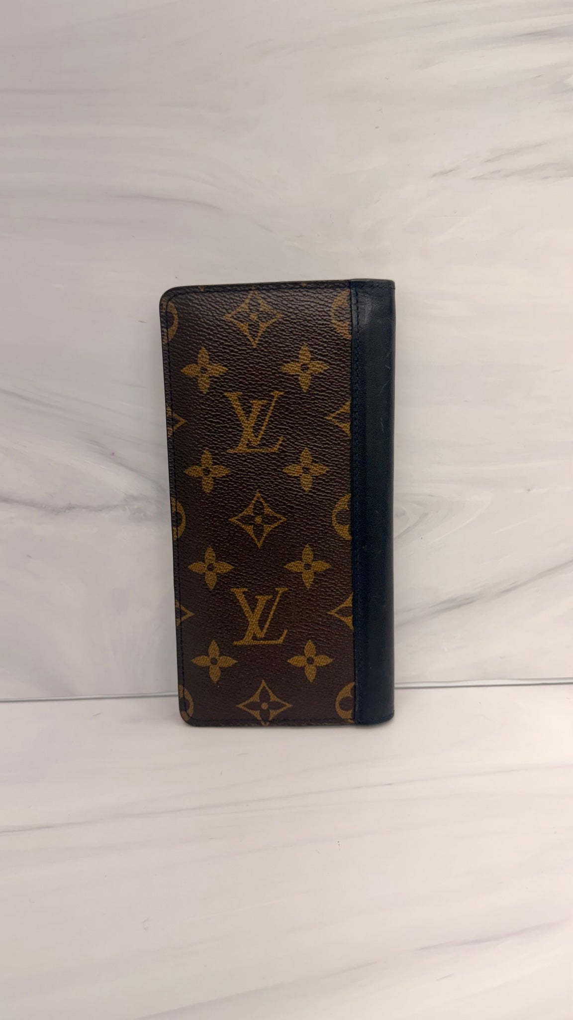 Louis Vuitton Monogram Macassar Brazza Wallet