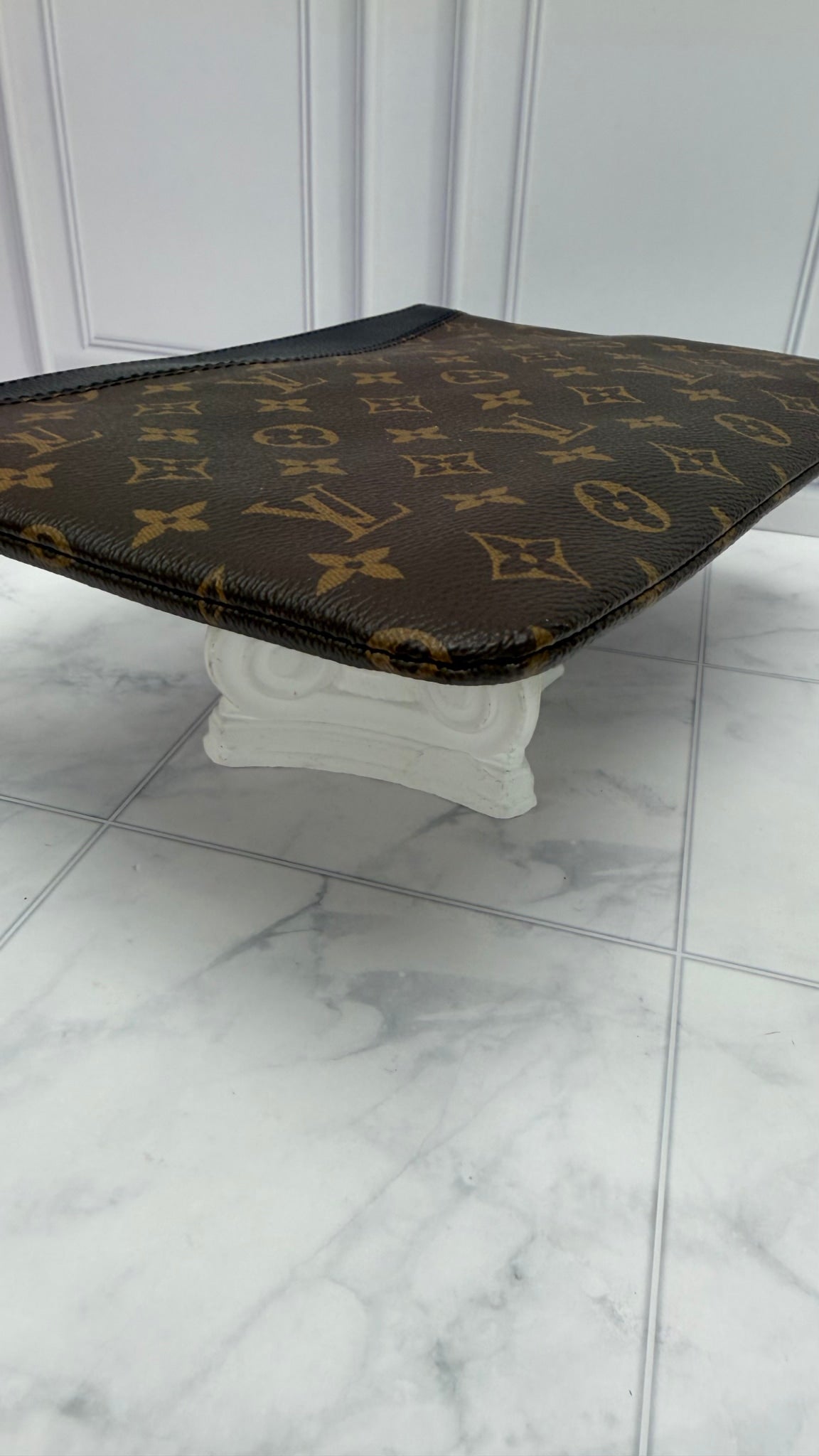 Louis Vuitton Monogram & Black Zipper Pouch