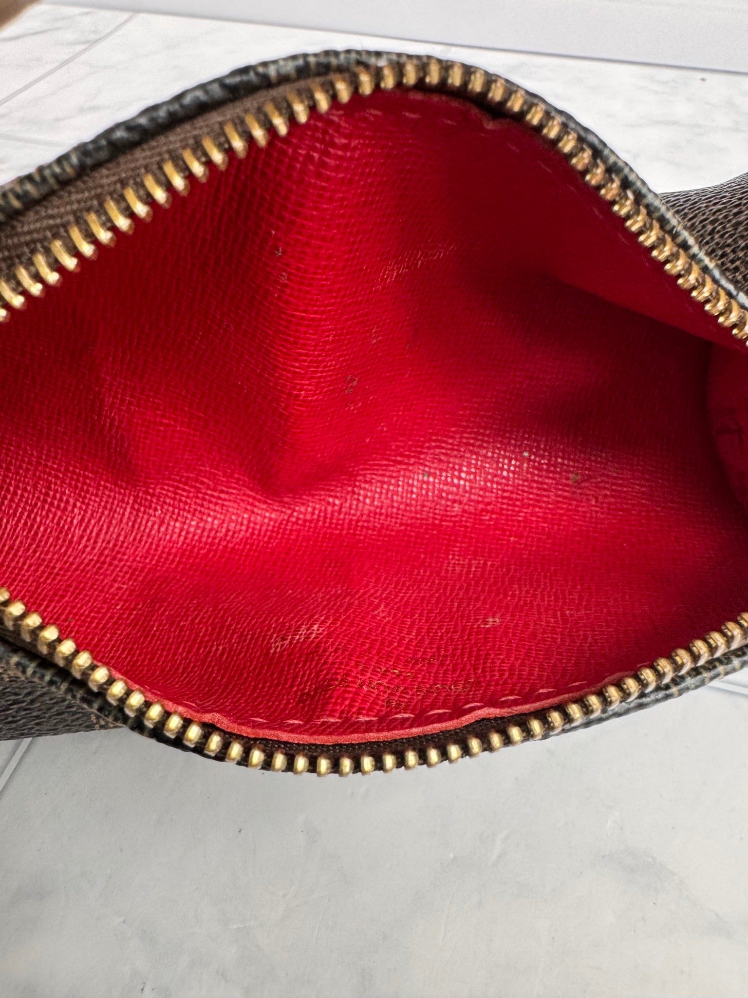 Louis Vuitton Damier Ebene Mini Papillon Pouch