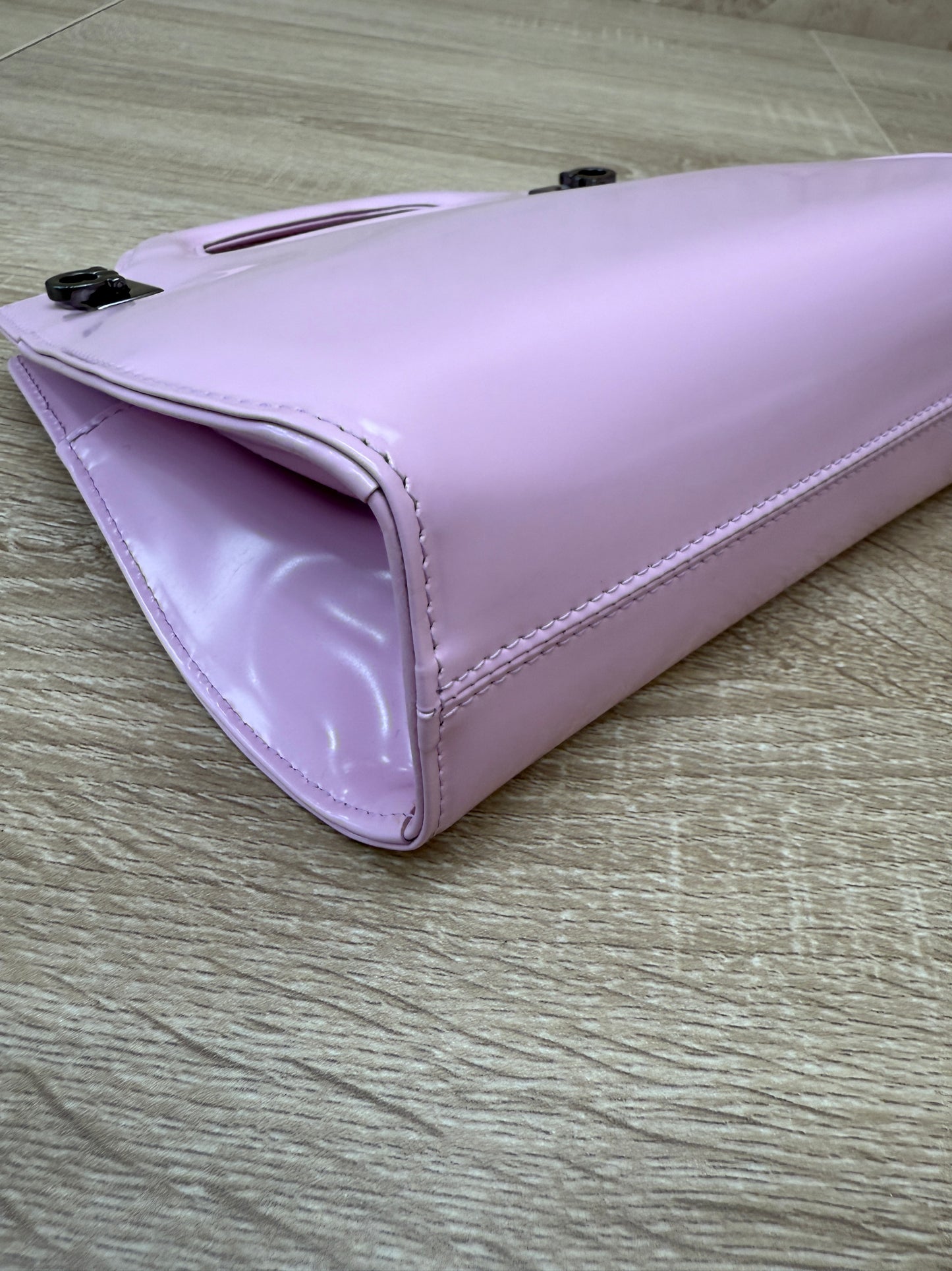BRAND NEW- Salvatore Ferragamo Pink Leather Wanda Mini Top Handle Bag