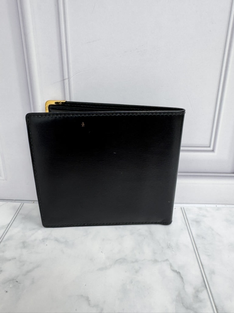 Gucci Black Leather Bifold Compact Wallet