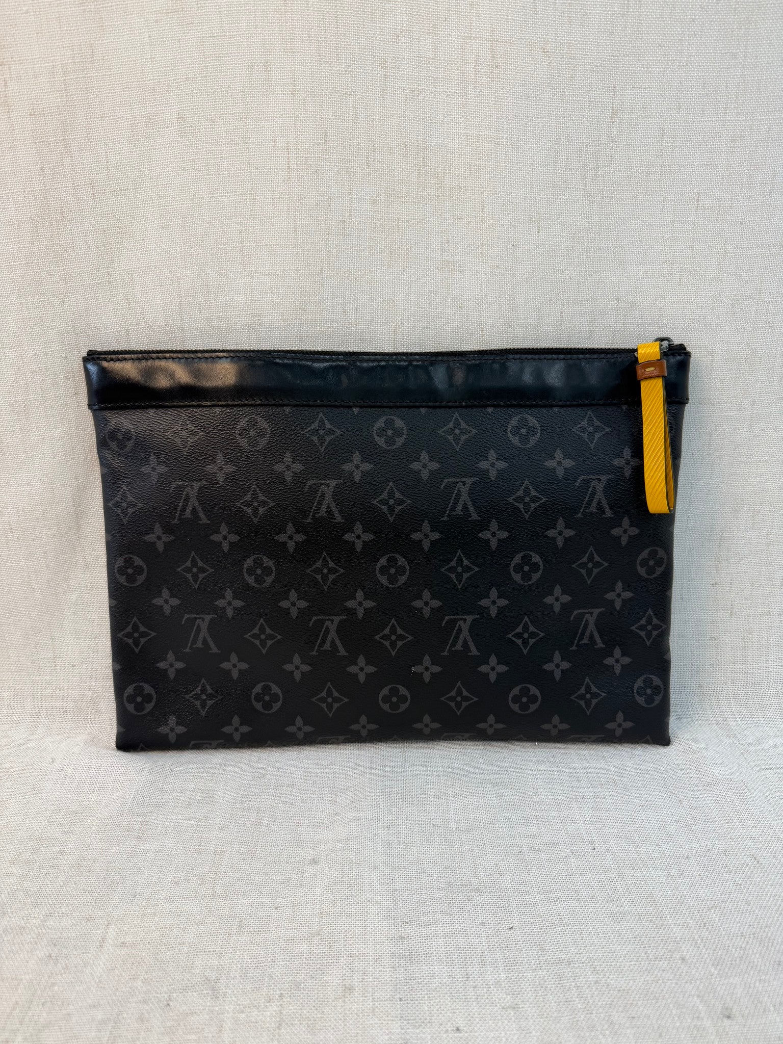 Louis Vuitton Monogram Eclipse Gaston Label GM Pochette