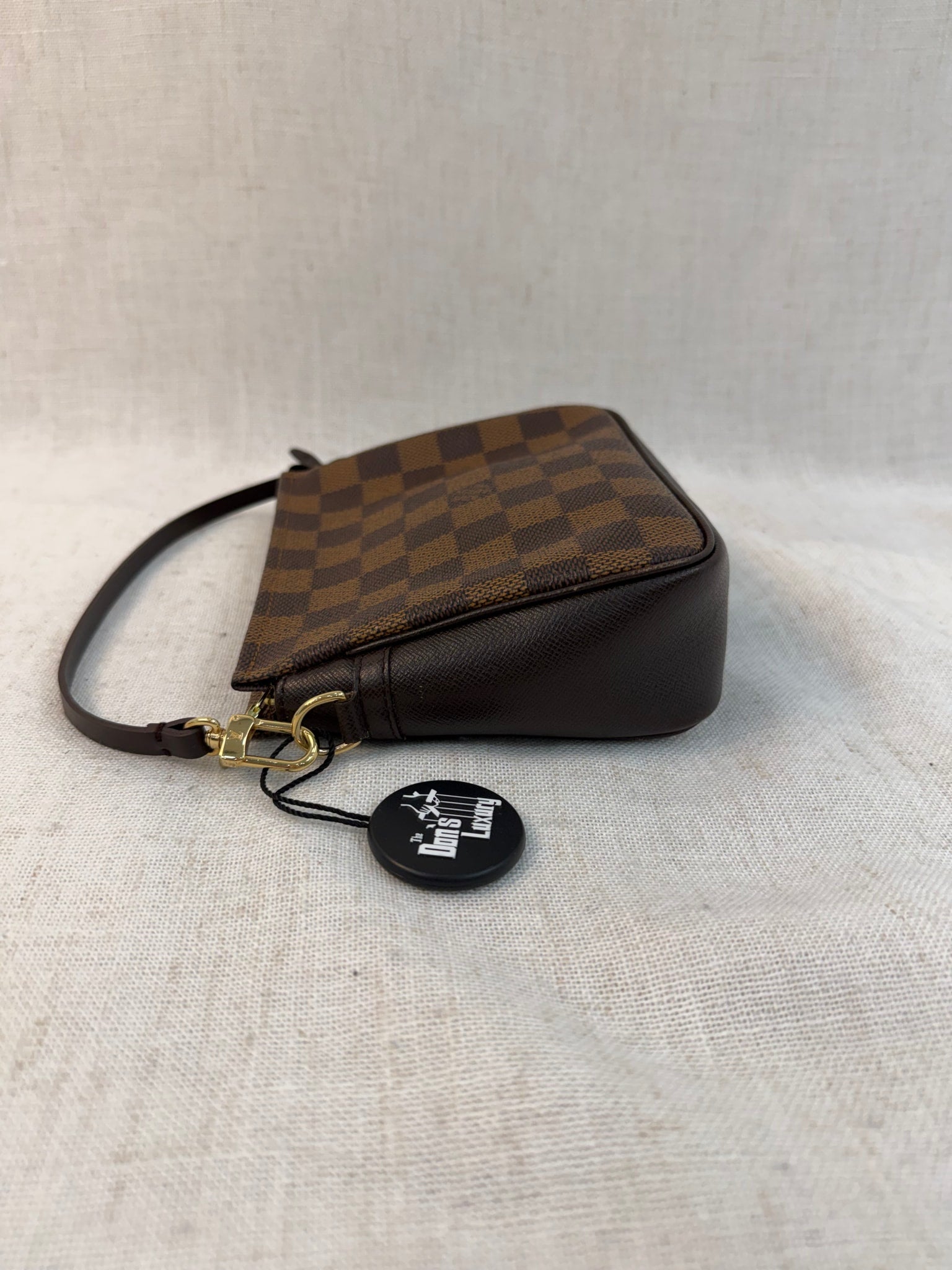 Louis Vuitton Damier Ebene Trousse Make Up Bag Pochette