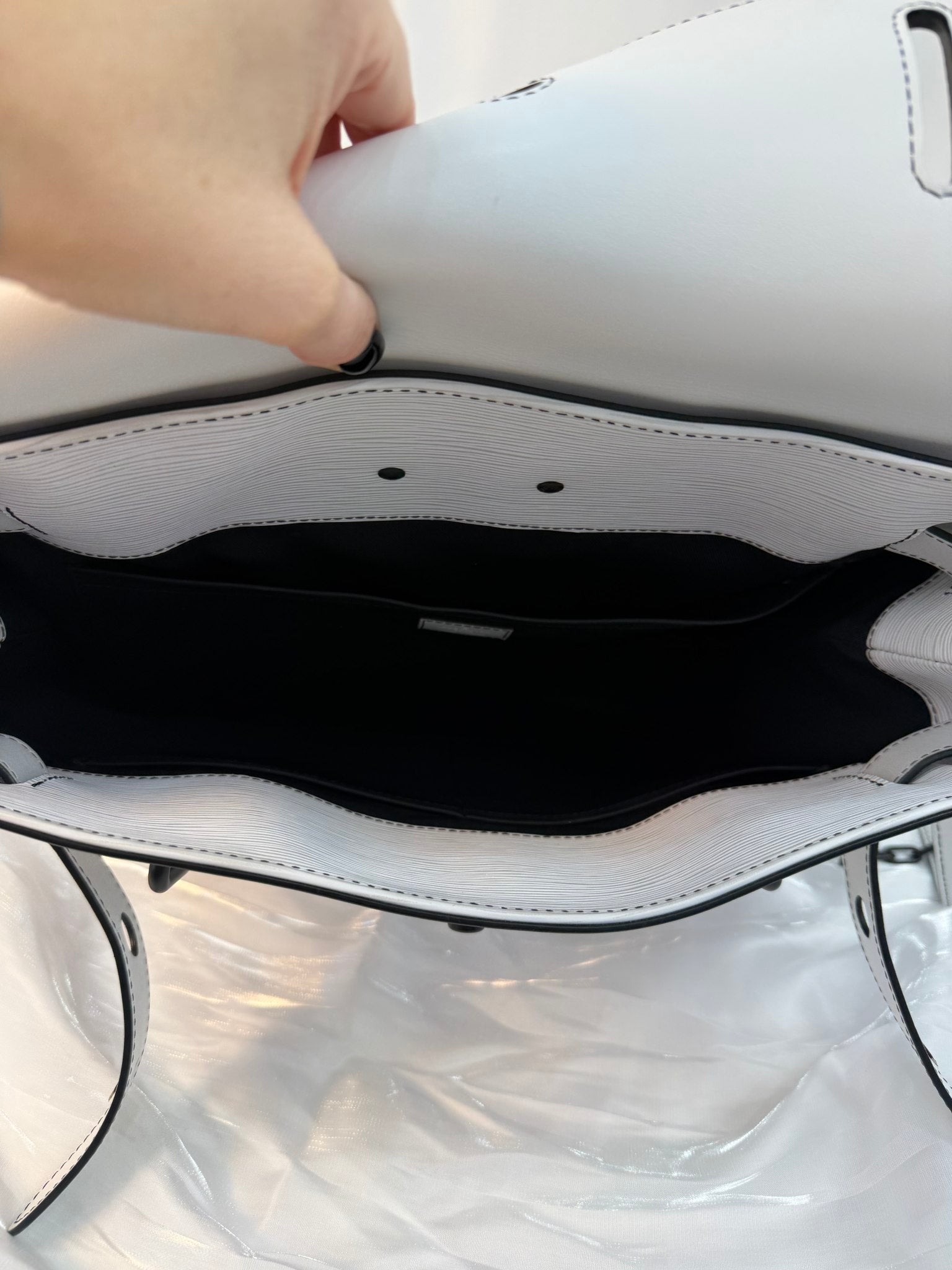 Louis Vuitton White Epi Leather Steamer Backpack PM