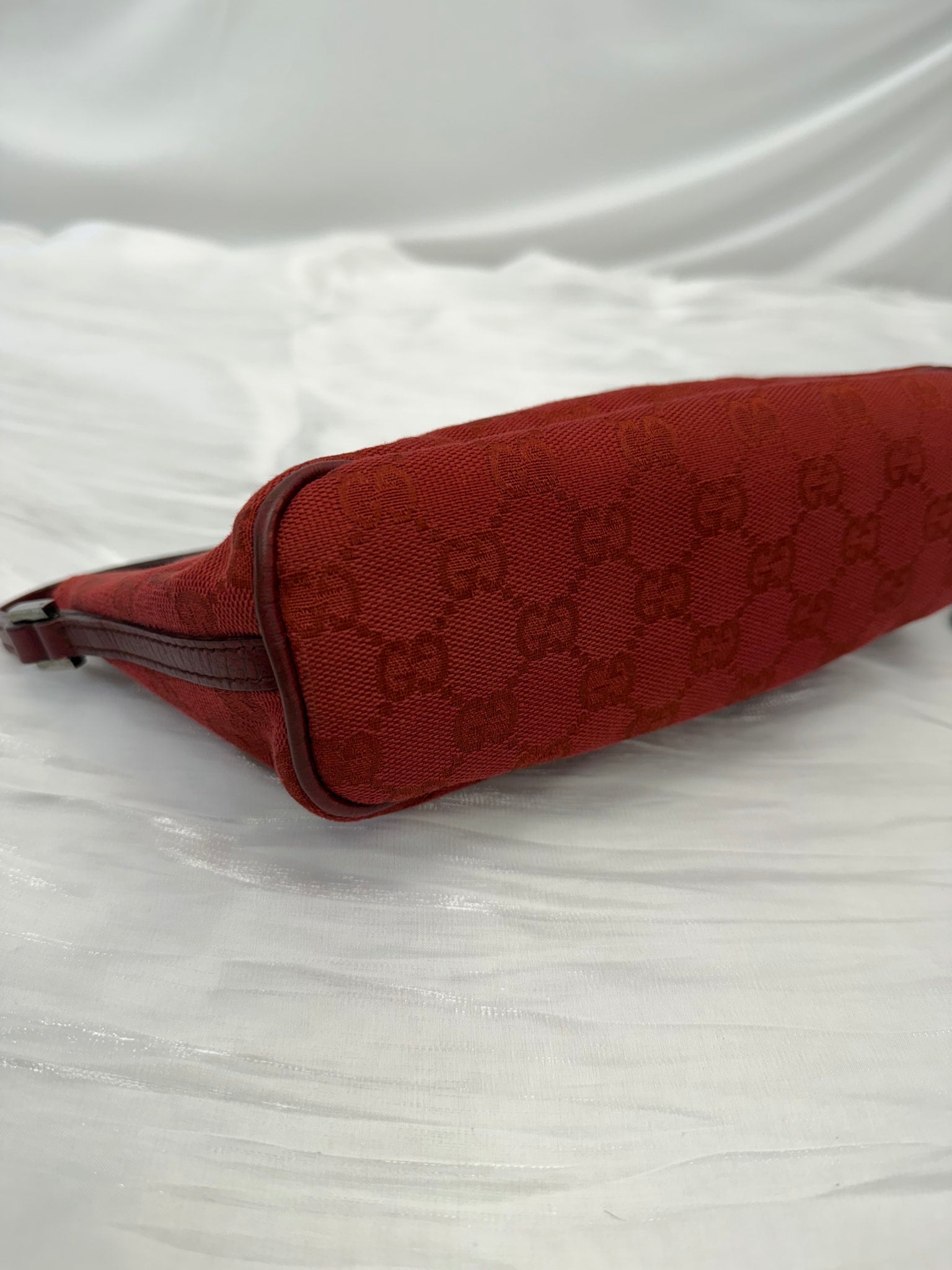 Gucci Red GG Canvas Mini Pochette