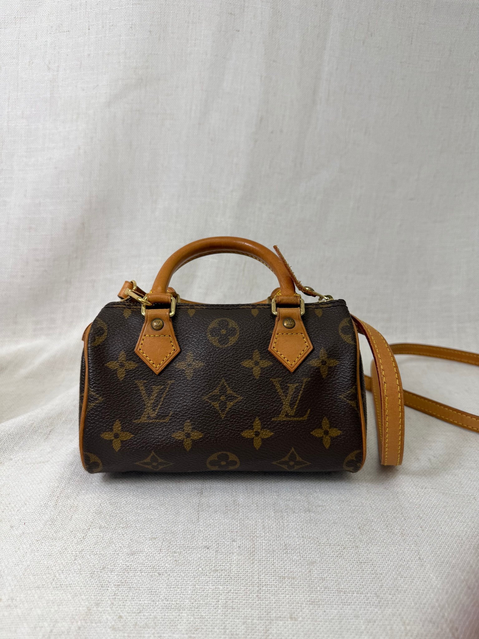 Louis Vuitton Monogram Nano Speedy Bandouliere