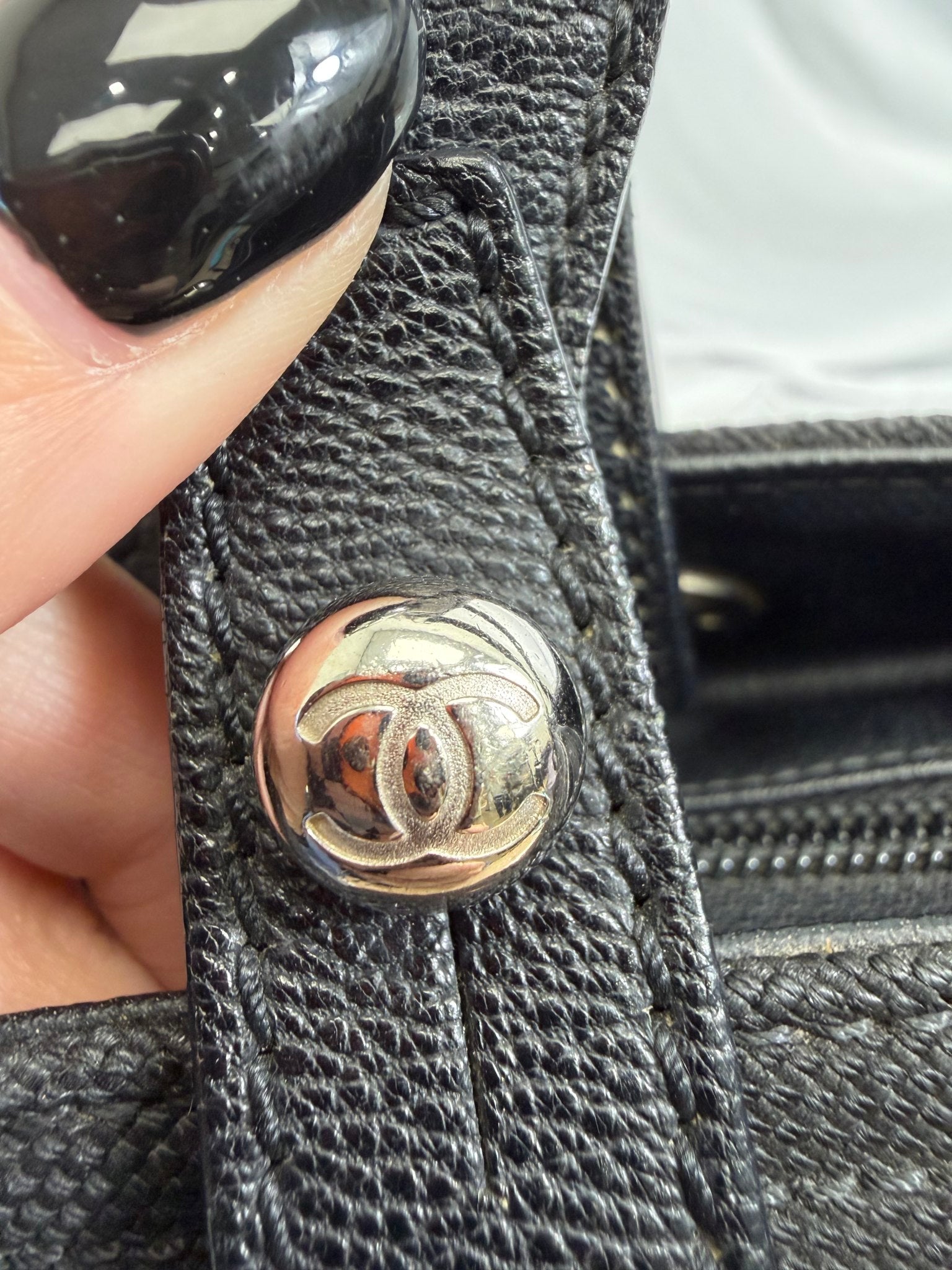 Chanel Black Quilted Paris Biarritz Tote Bag PM