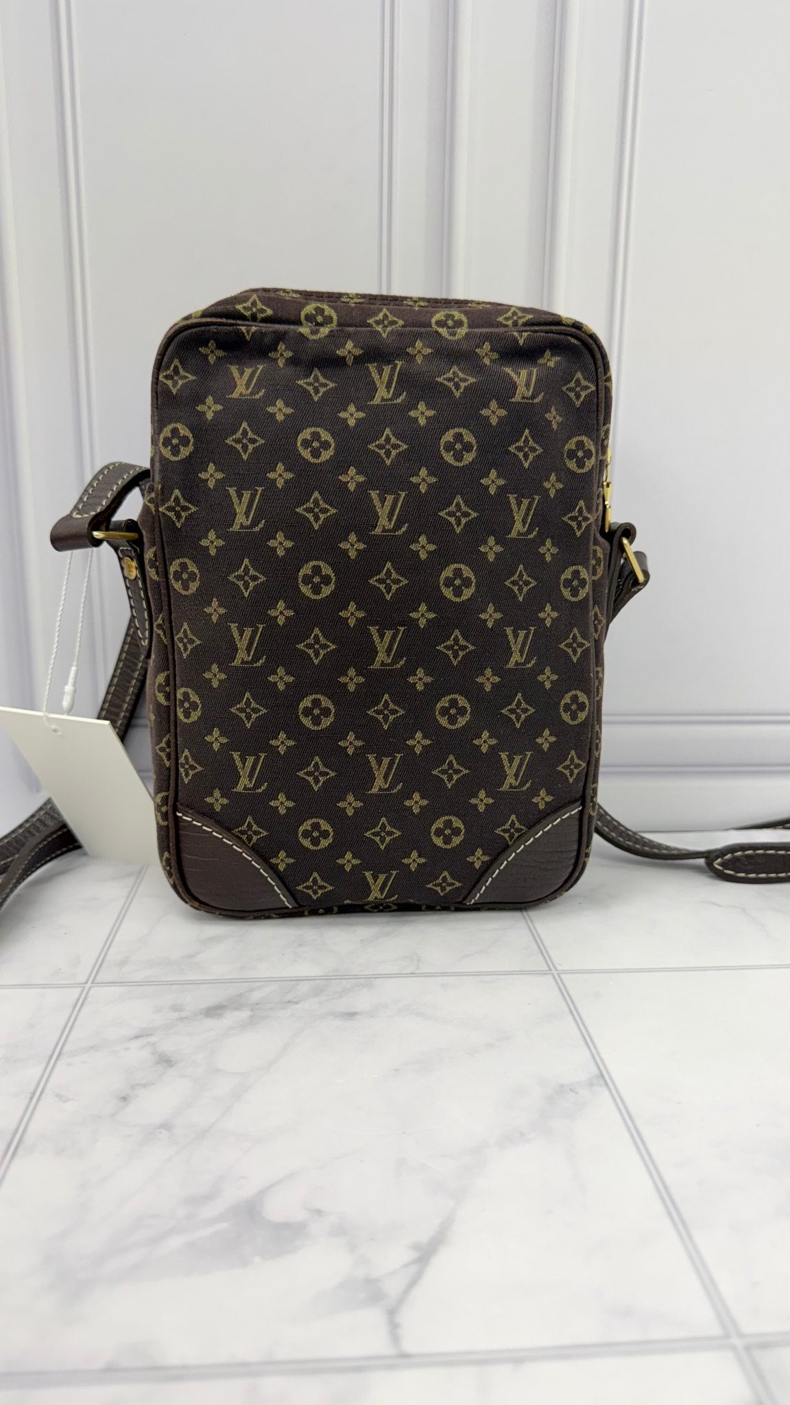 Louis Vuitton Brown Monogram Mini Lin Danube Crossbody Bag