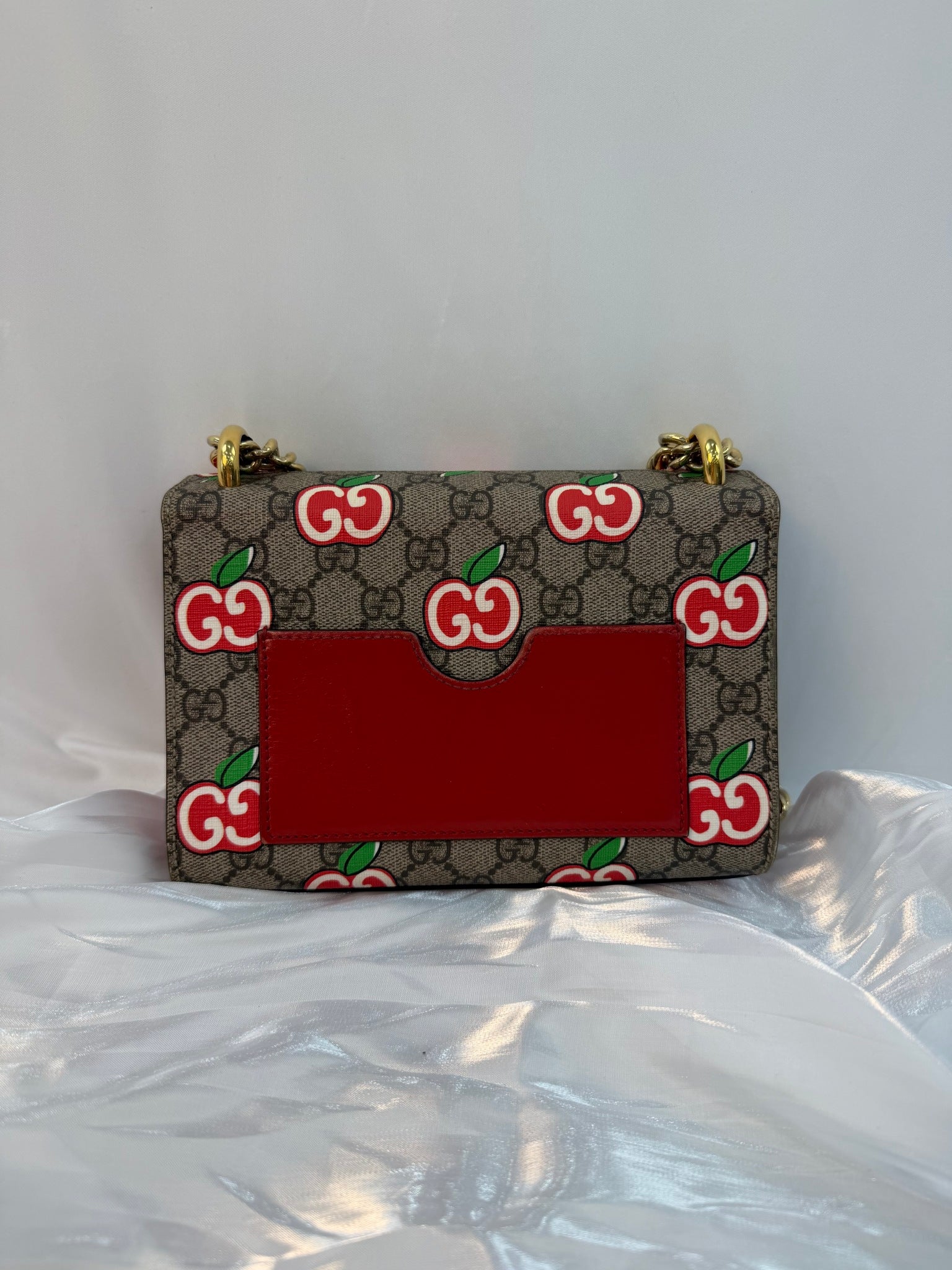 Gucci GG Coated Canvas Apple Padlock Bag