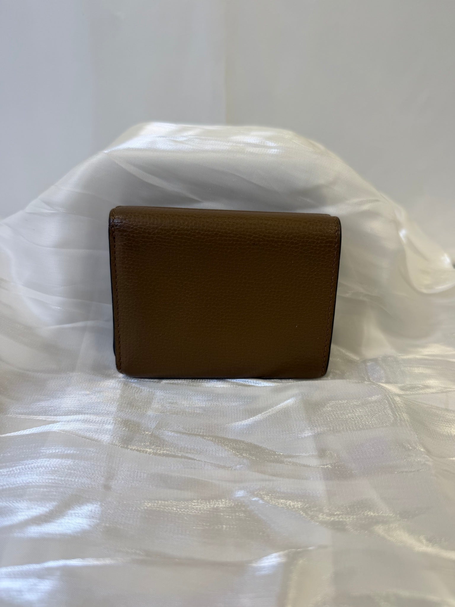 Loewe Brown Leather Anagram Trifold Wallet