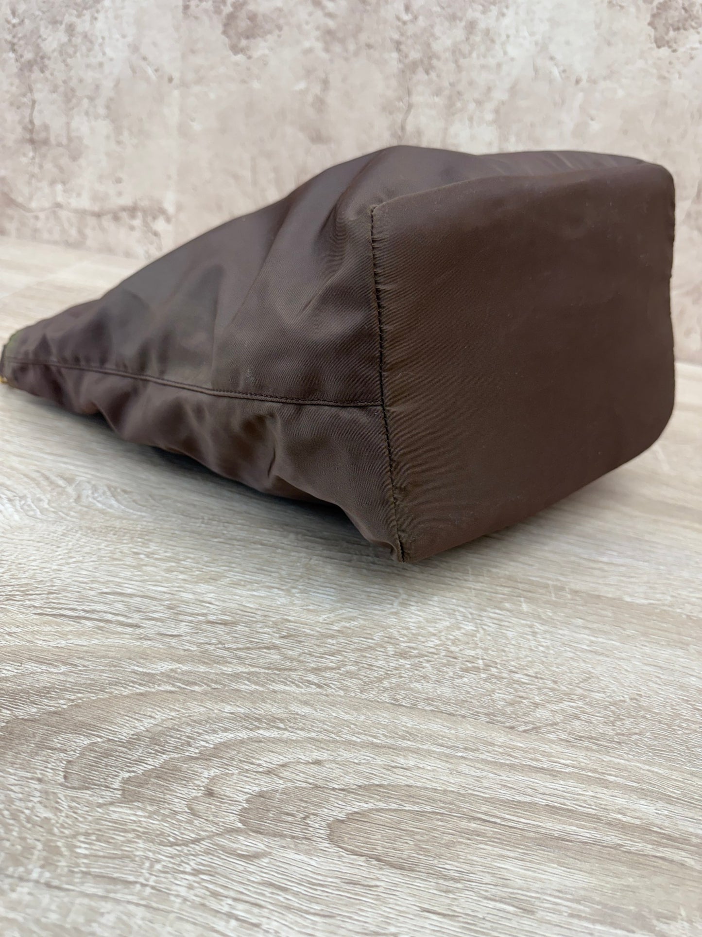 Prada Brown Nylon Handbag