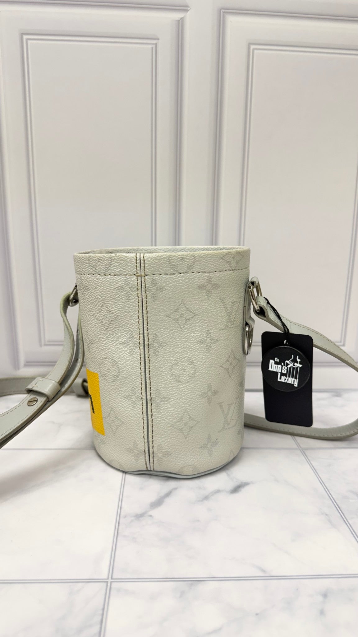 Louis Vuitton Grey Monogram Chalk Nano Crossbody Bag