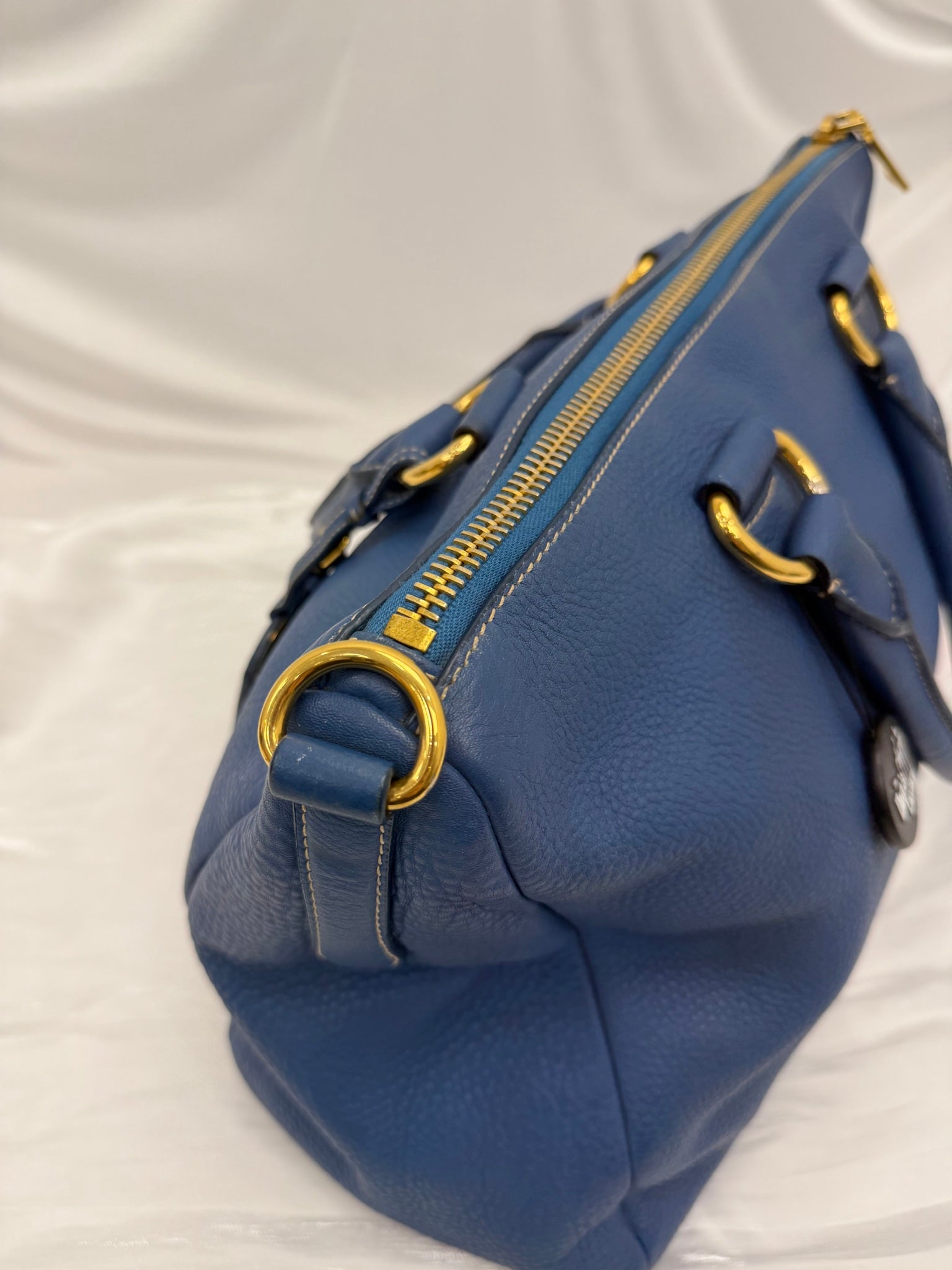 Prada Blue Leather Handbag