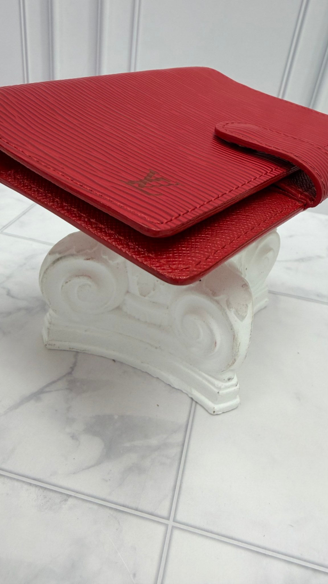 Louis Vuitton Red Epi Passport Agenda PM