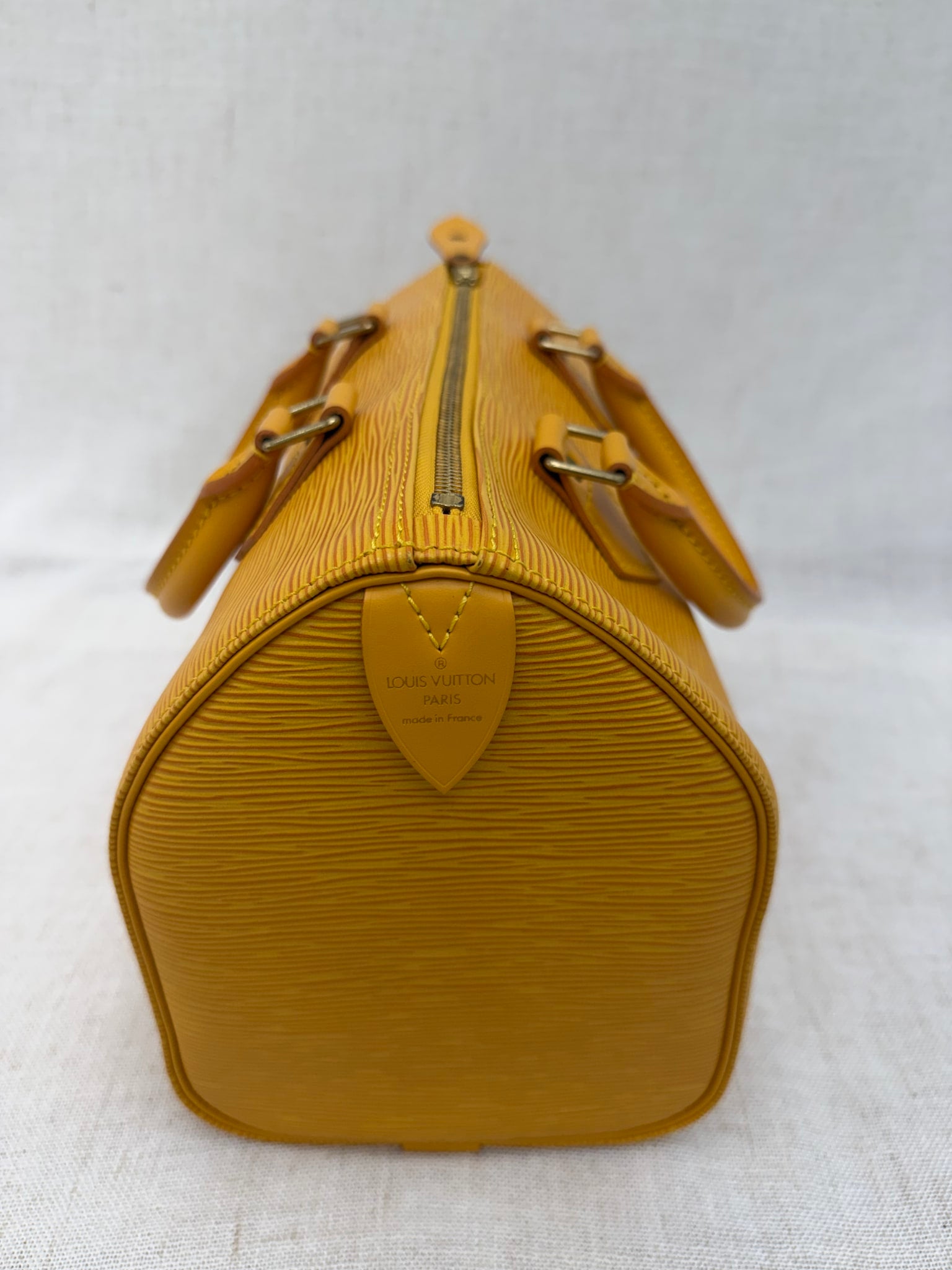 Louis Vuitton Yellow Epi Speedy 30