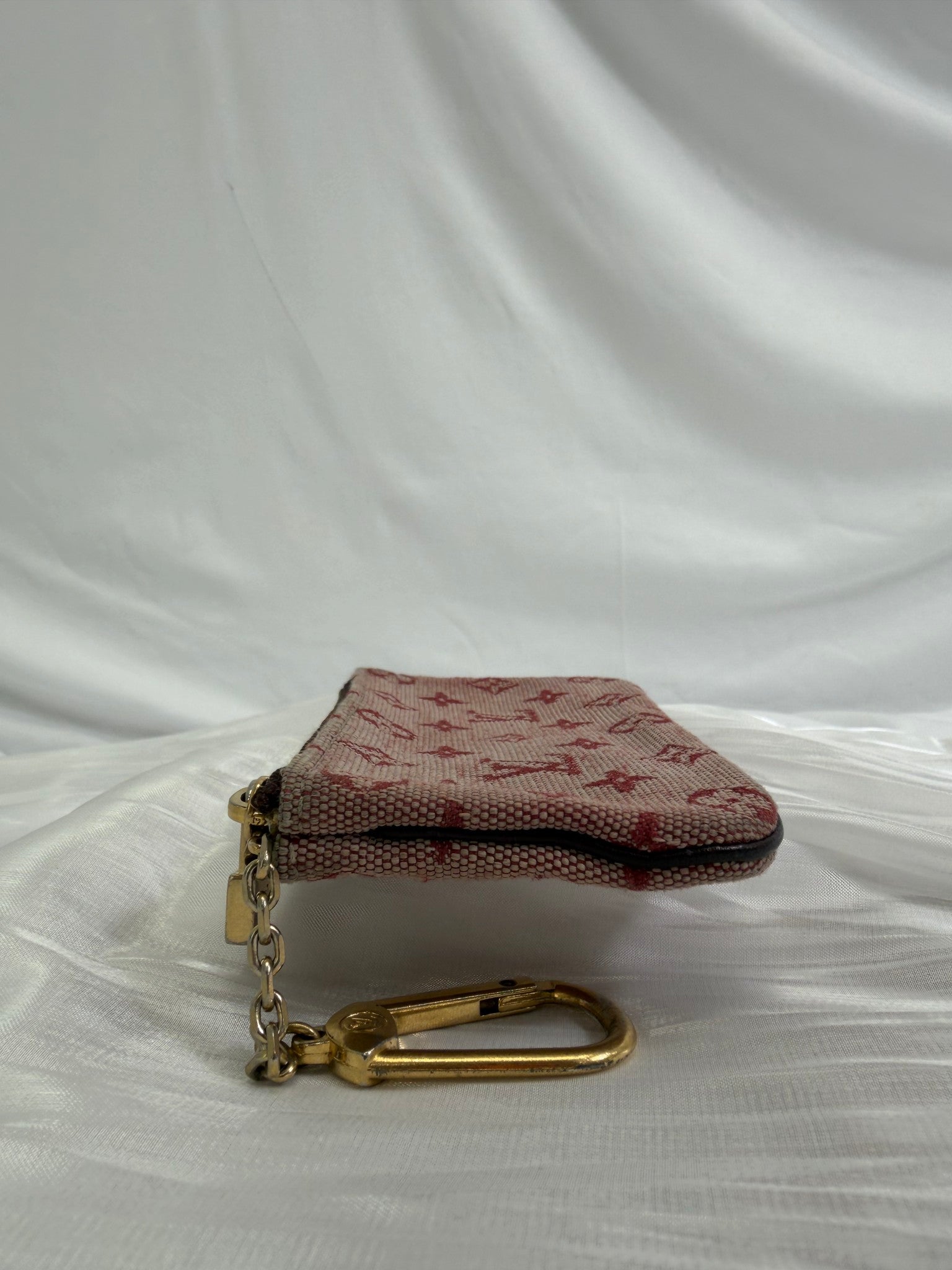 Louis Vuitton Red Mini Lin Key Cles