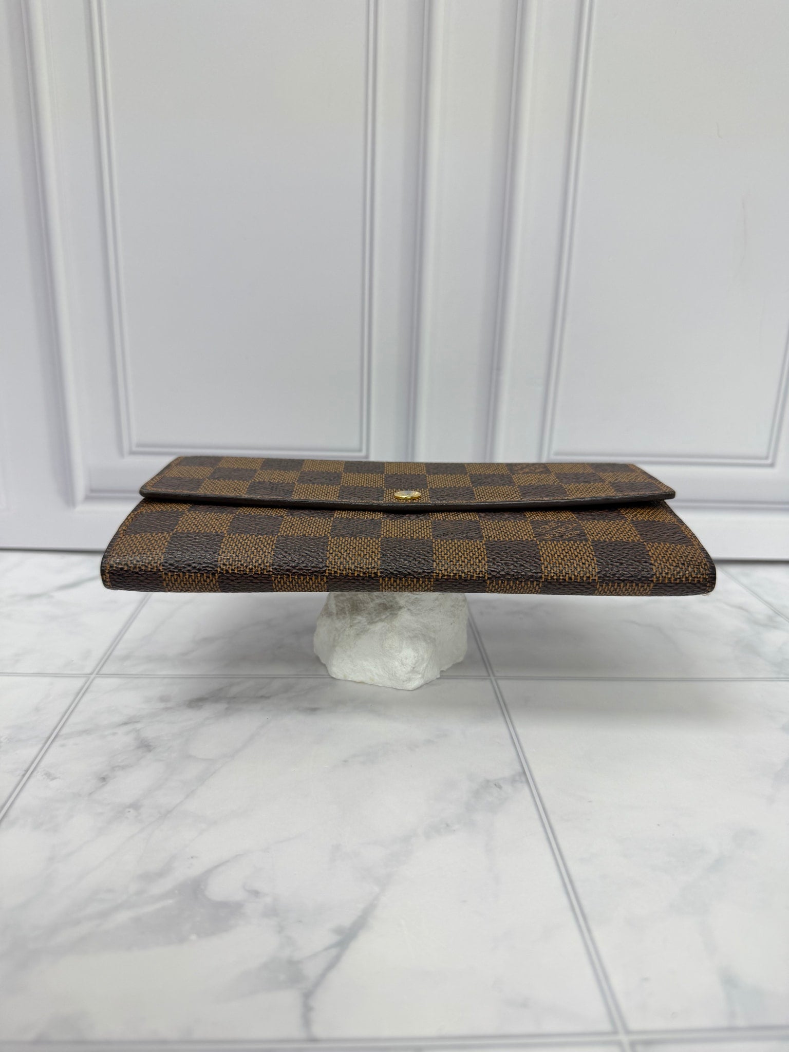 Louis Vuitton Damier Ebene Sarah Wallet