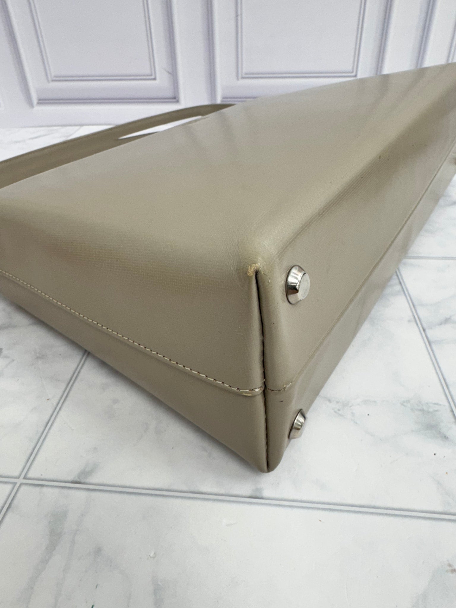 Givenchy Beige Leather Vintage 4G Shoulder Bag