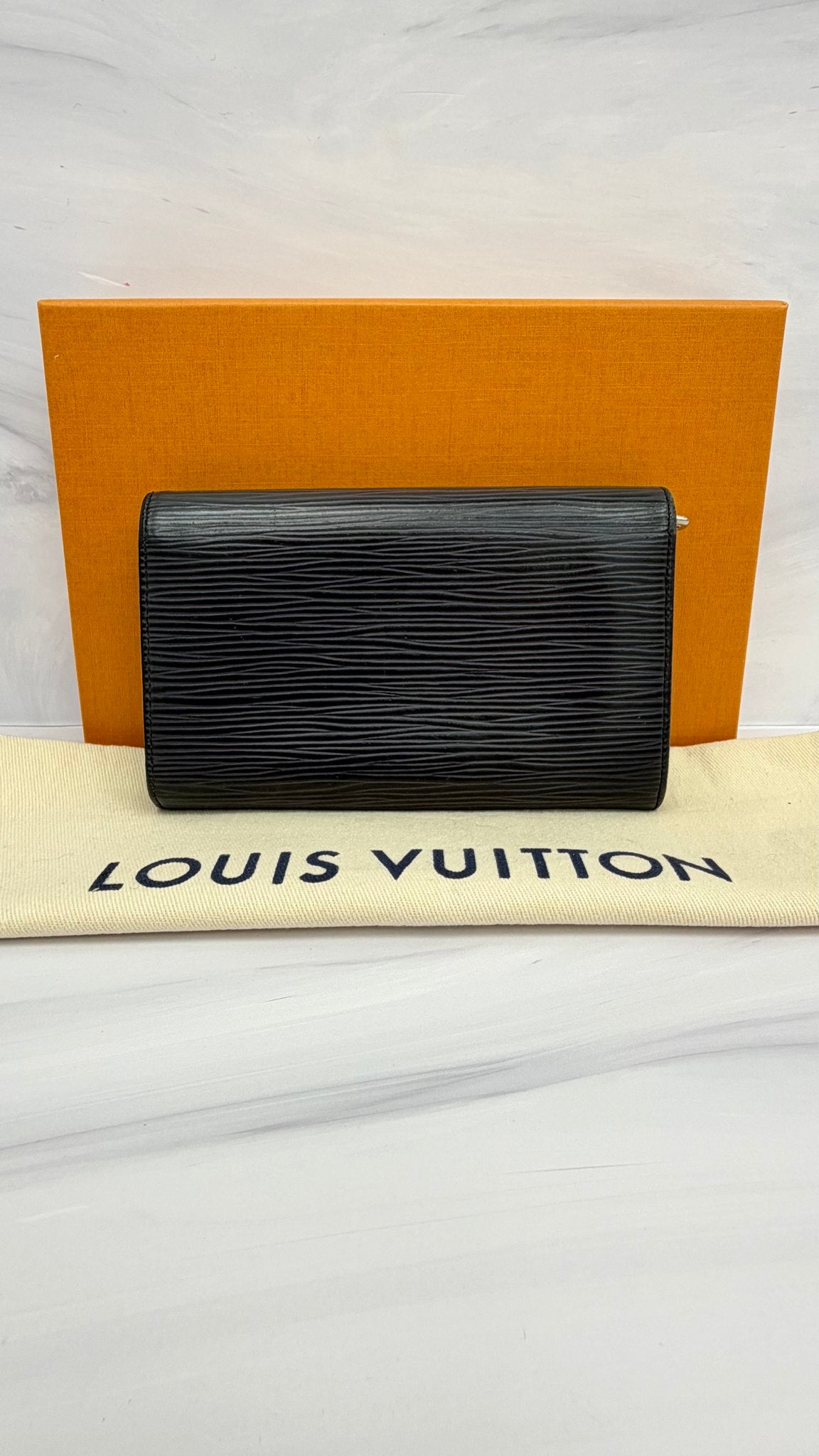 Louis Vuitton Black Epi Leather Wallet