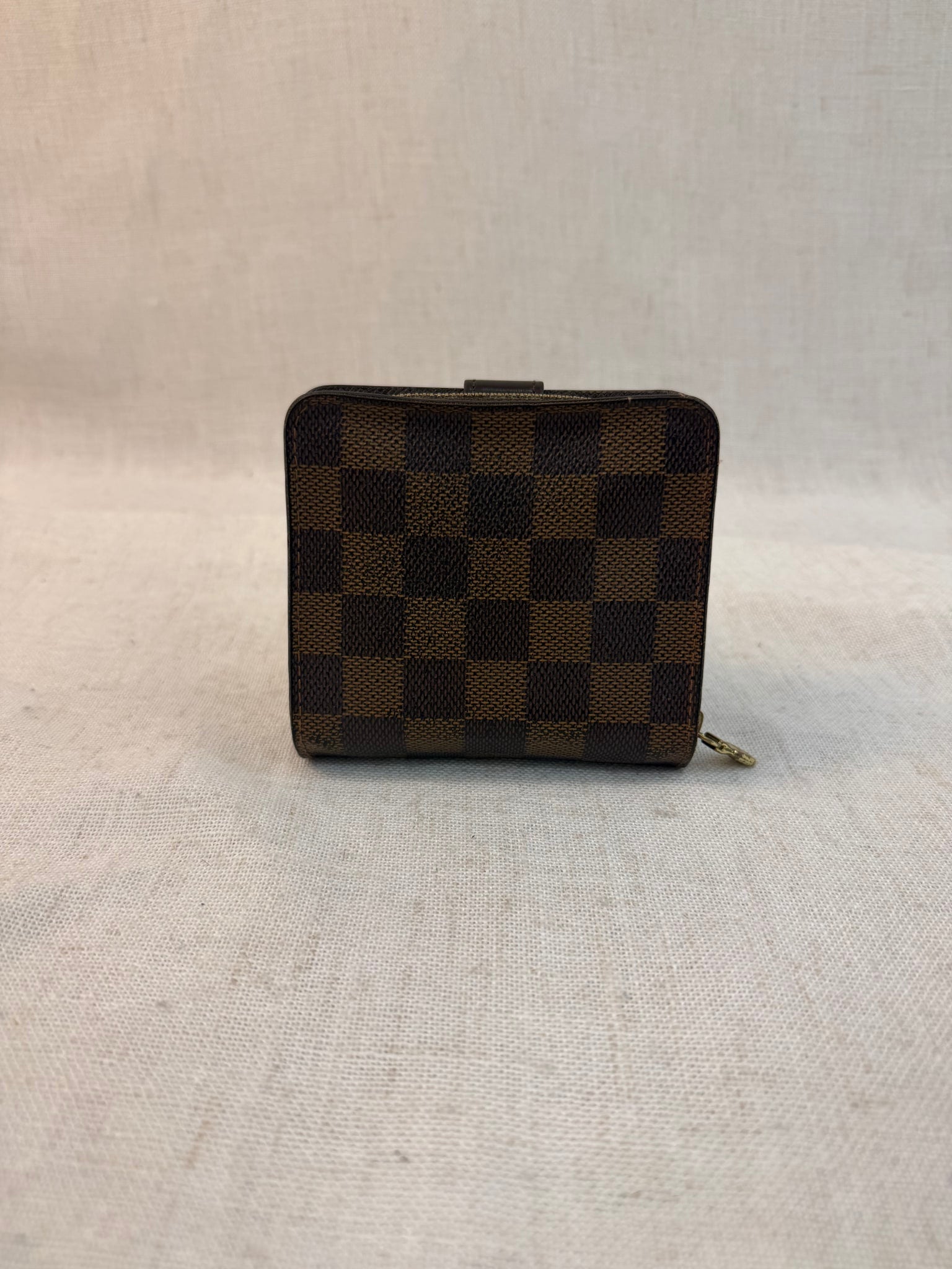 Louis Vuitton Damier Ebene Zip Compact Wallet