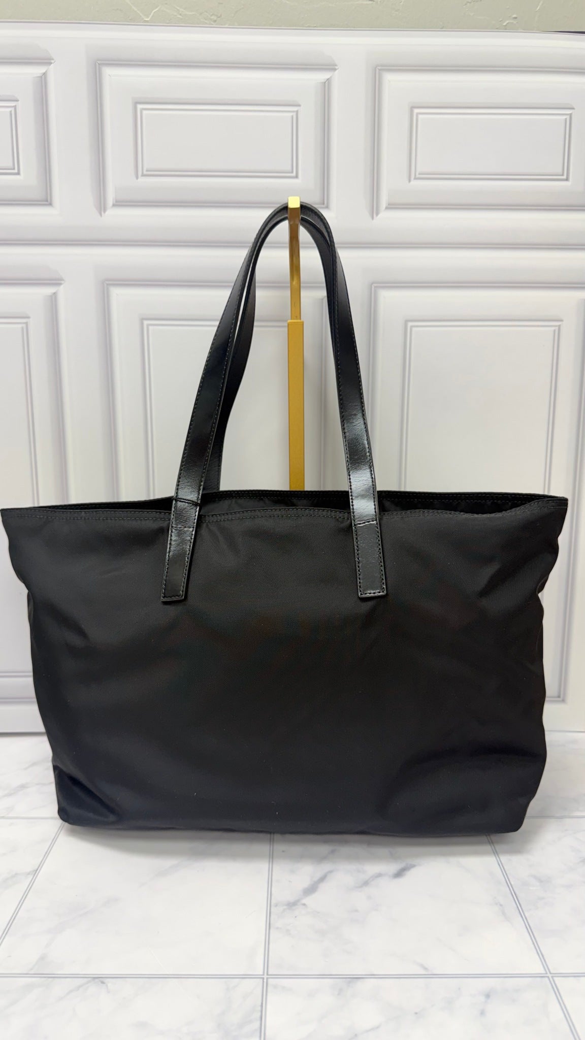 Prada Black Nylon Tote Bag