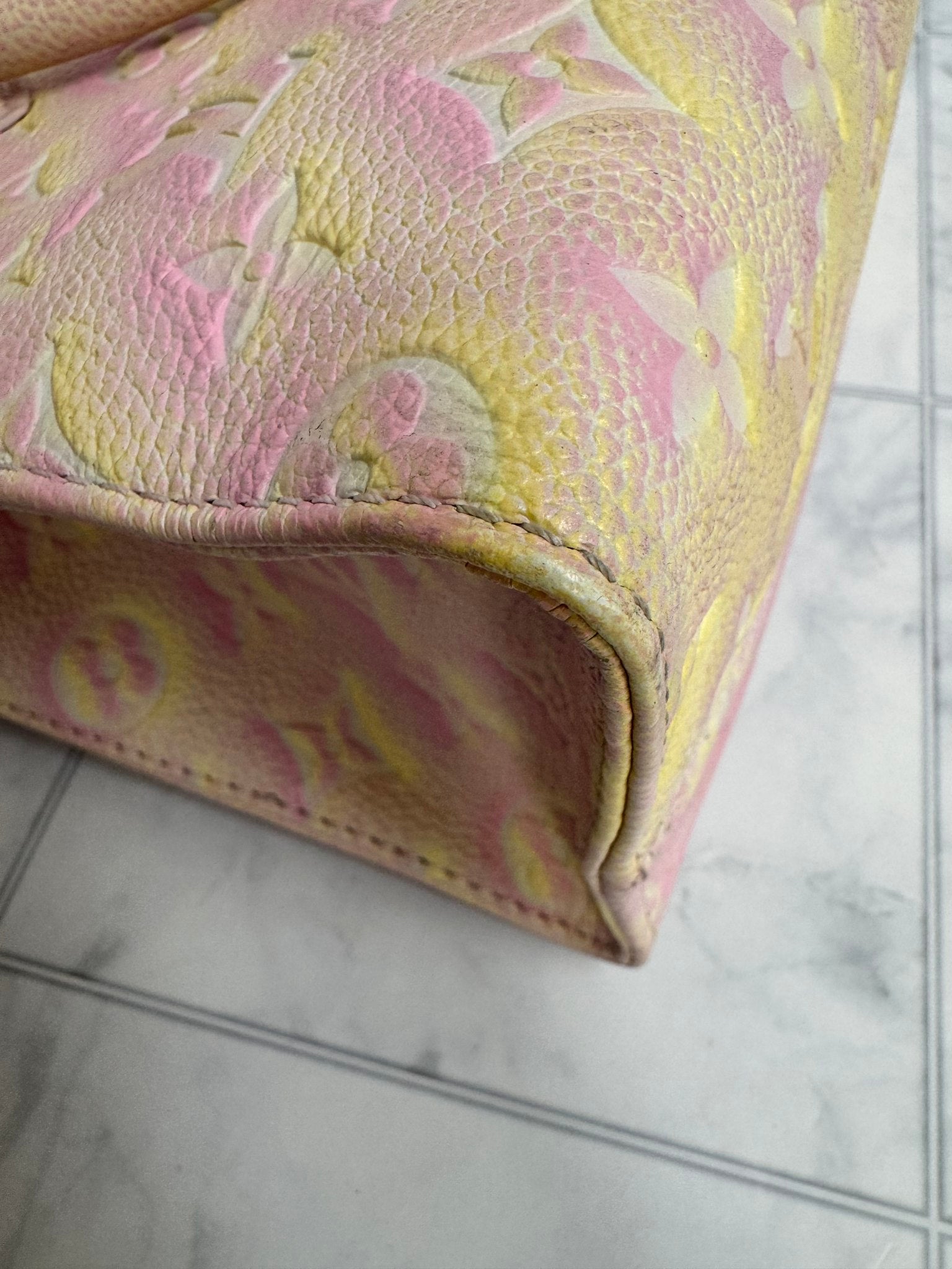 Louis Vuitton Yellow And Pink Monogram Empreinte Summer Stardust OnTheGo PM