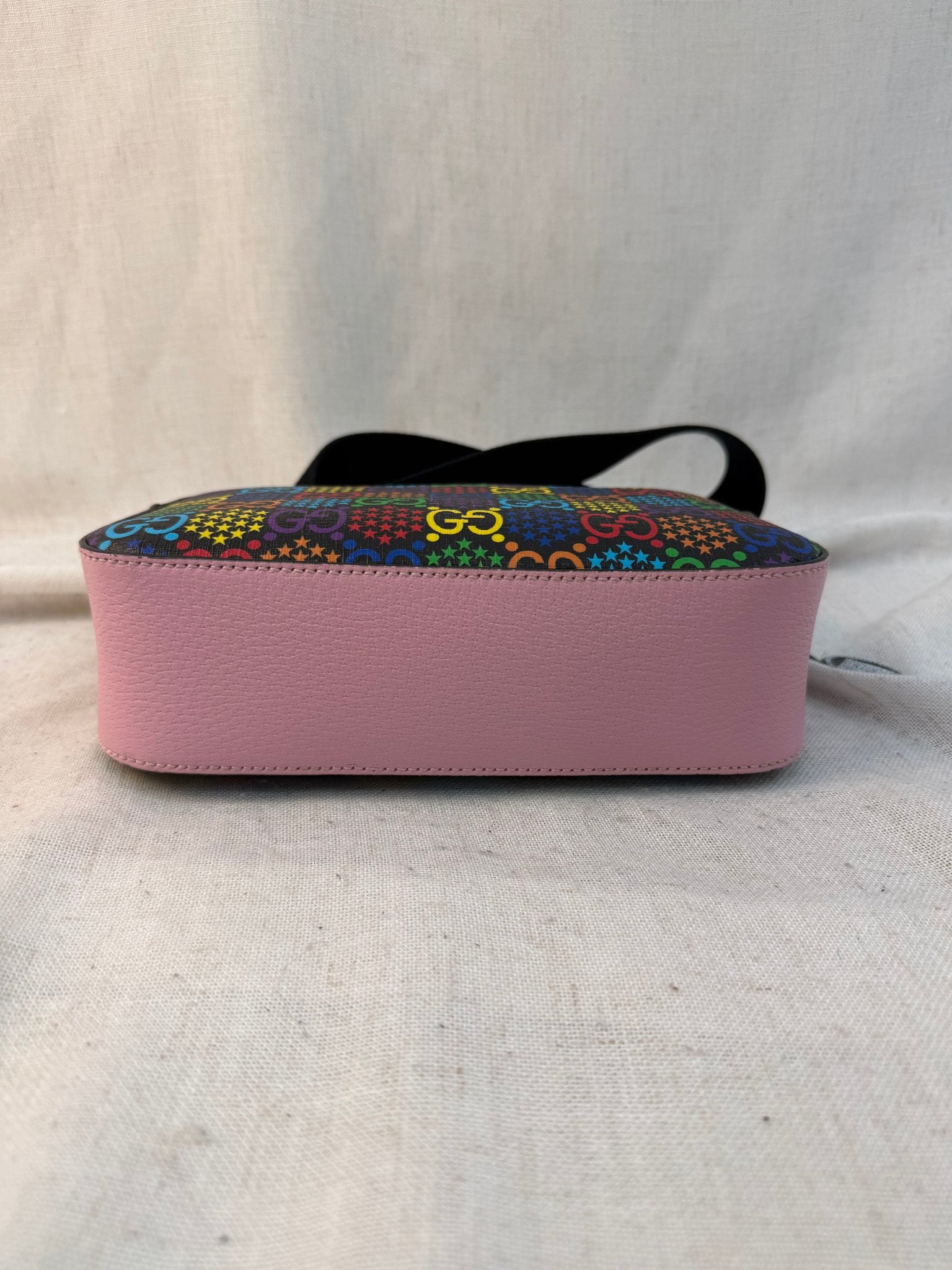 Gucci Multicolor Coated Canvas GG Psychedelic Small Shoulder Bag