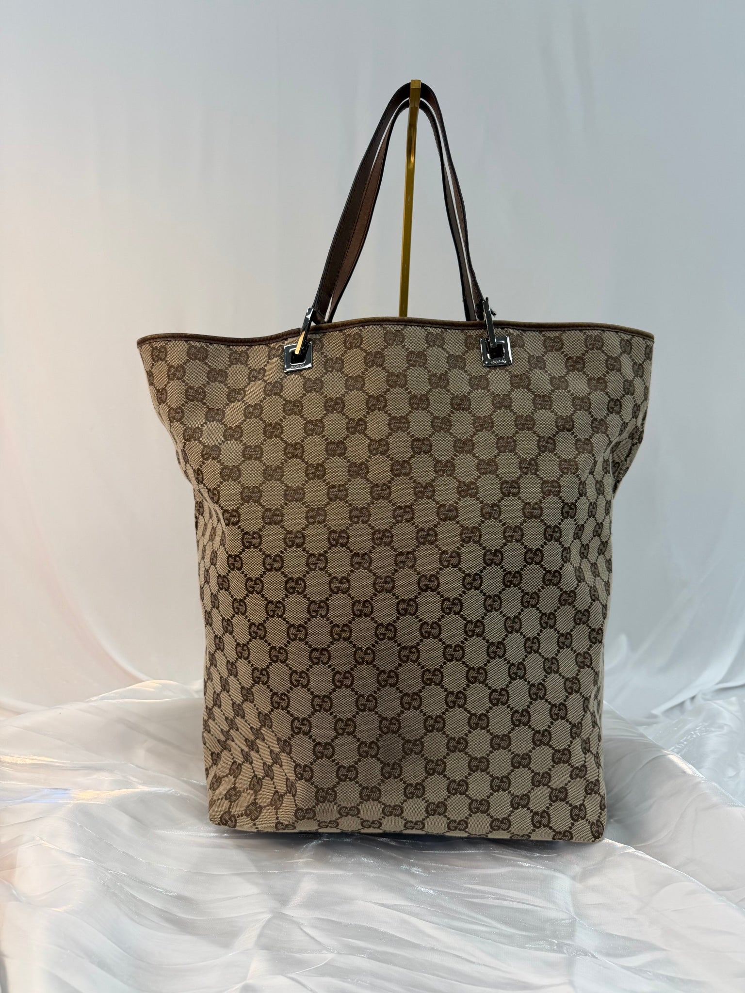 Gucci Brown Canvas Eclipse Tote Bag