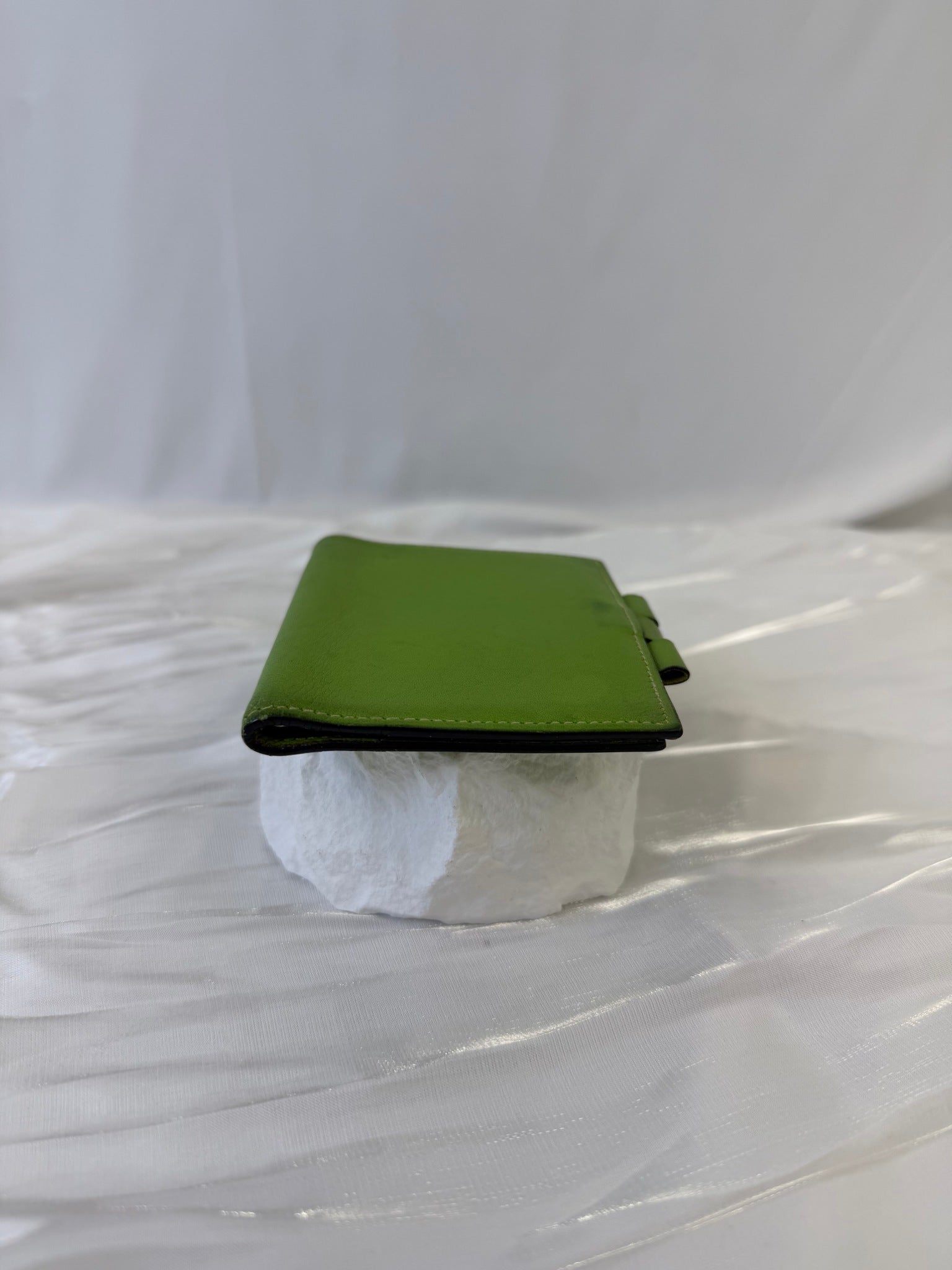 Hermes Green Leather Mini Agenda Cover