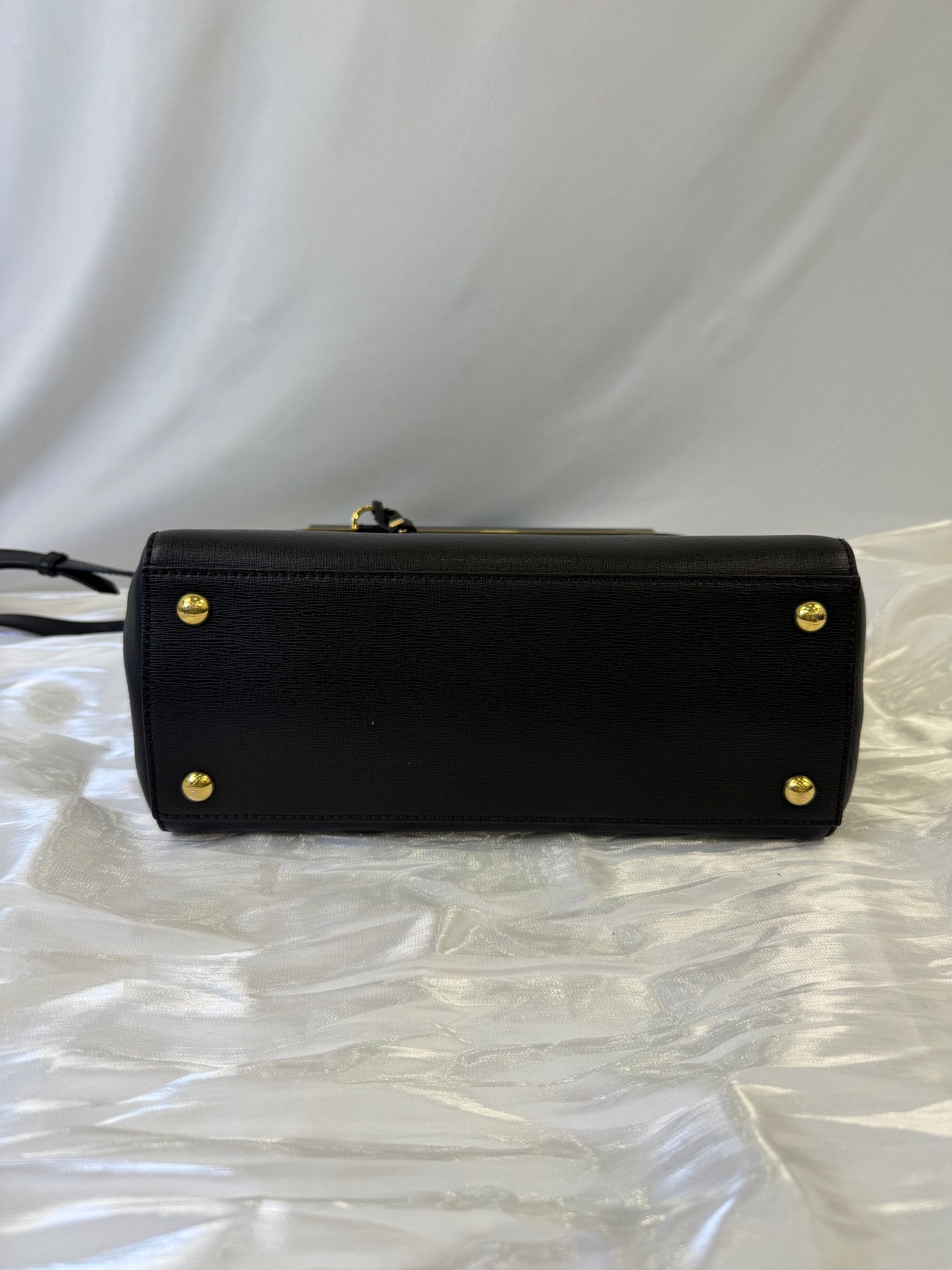 Fendi Black Leather 2 Jours Petite Bag