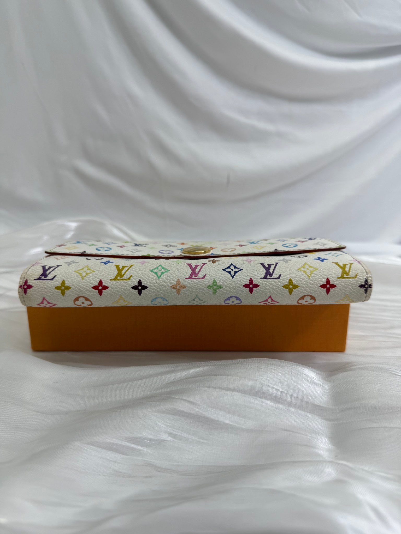 Louis Vuitton Monogram White Multicolor Sarah Wallet