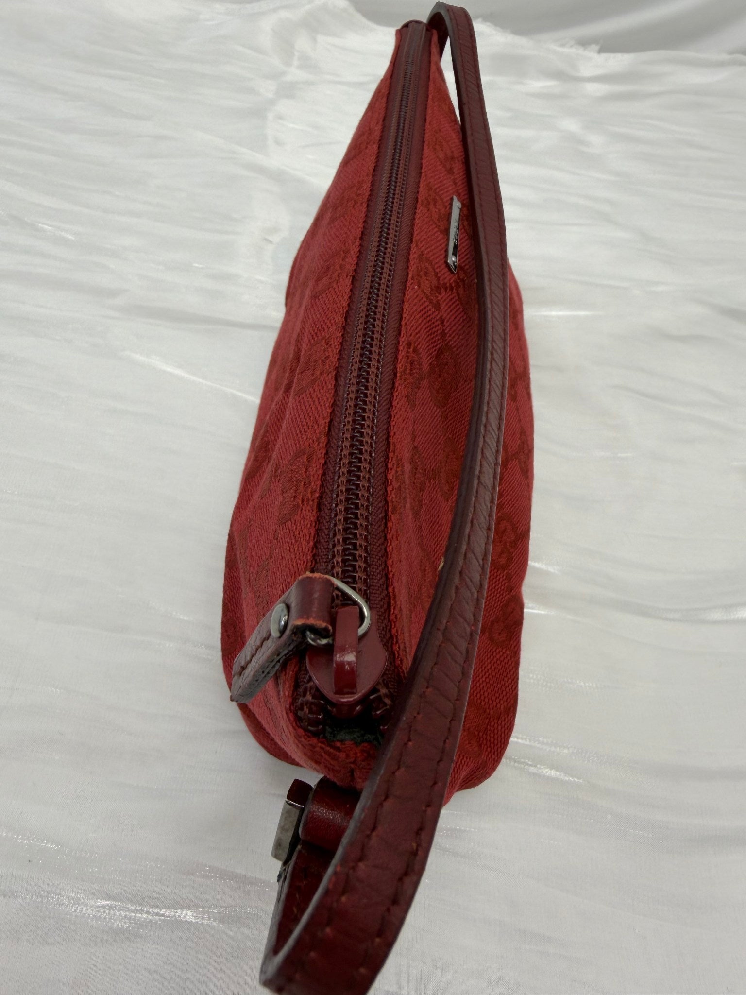 Gucci Red GG Canvas Mini Pochette