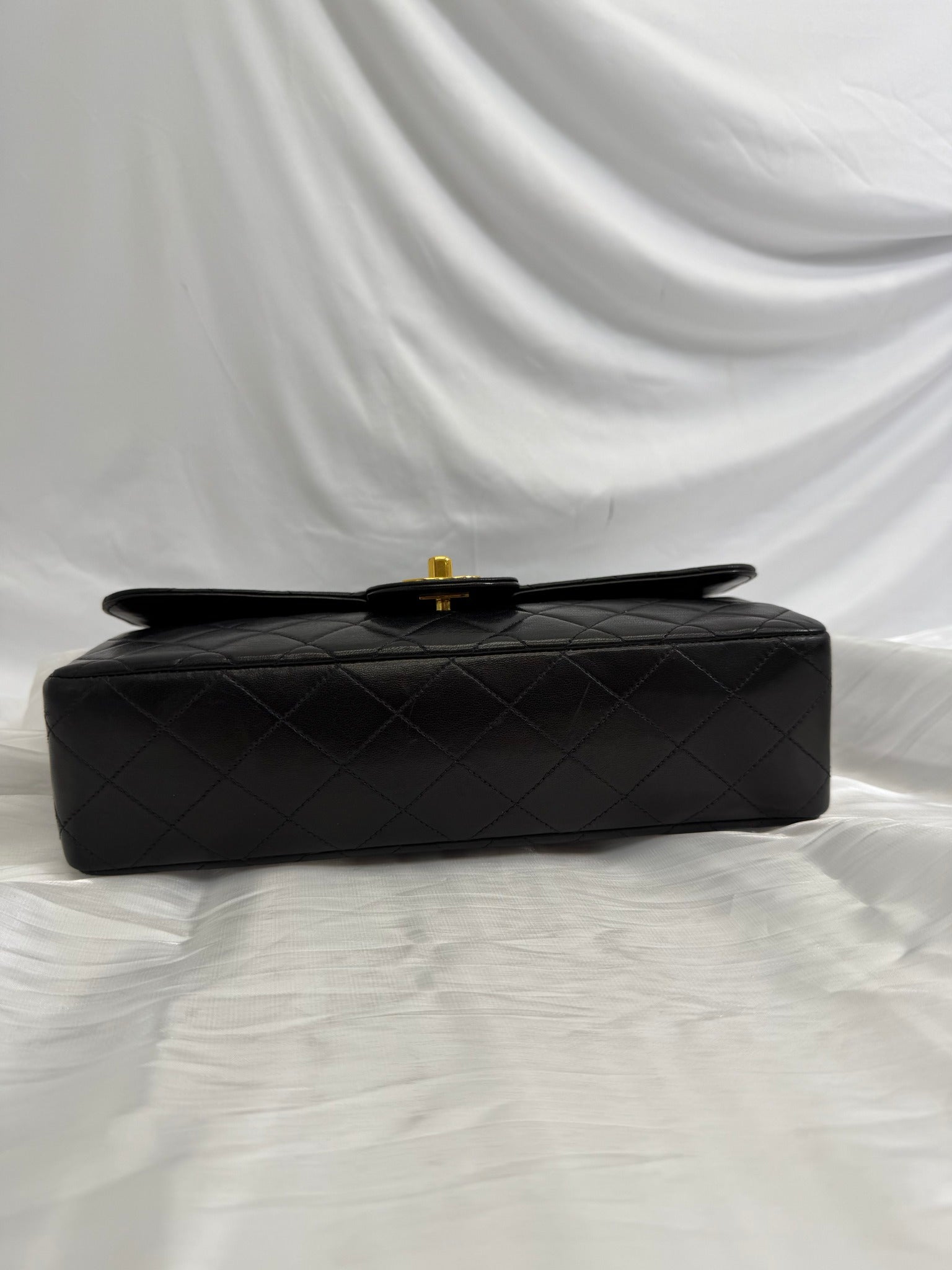 Chanel Black Lambskin Small Top Handle Bag