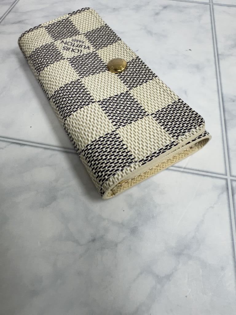Louis Vuitton Damier Azur 4 Ring Key Case