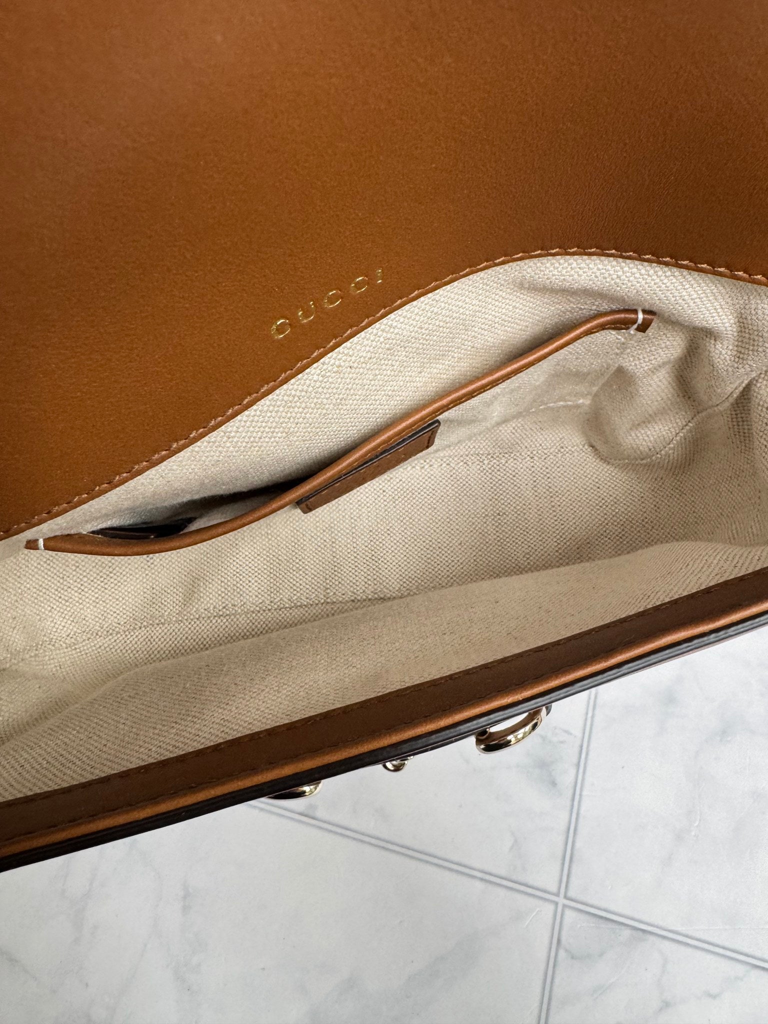 Gucci GG Supreme Coated Canvas Horsebit 1955 Crossbody Bag