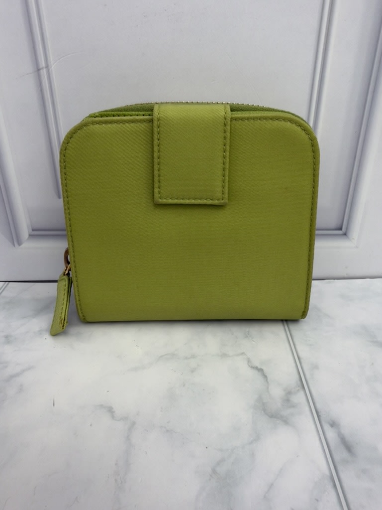 Prada Green Nylon Compact Wallet